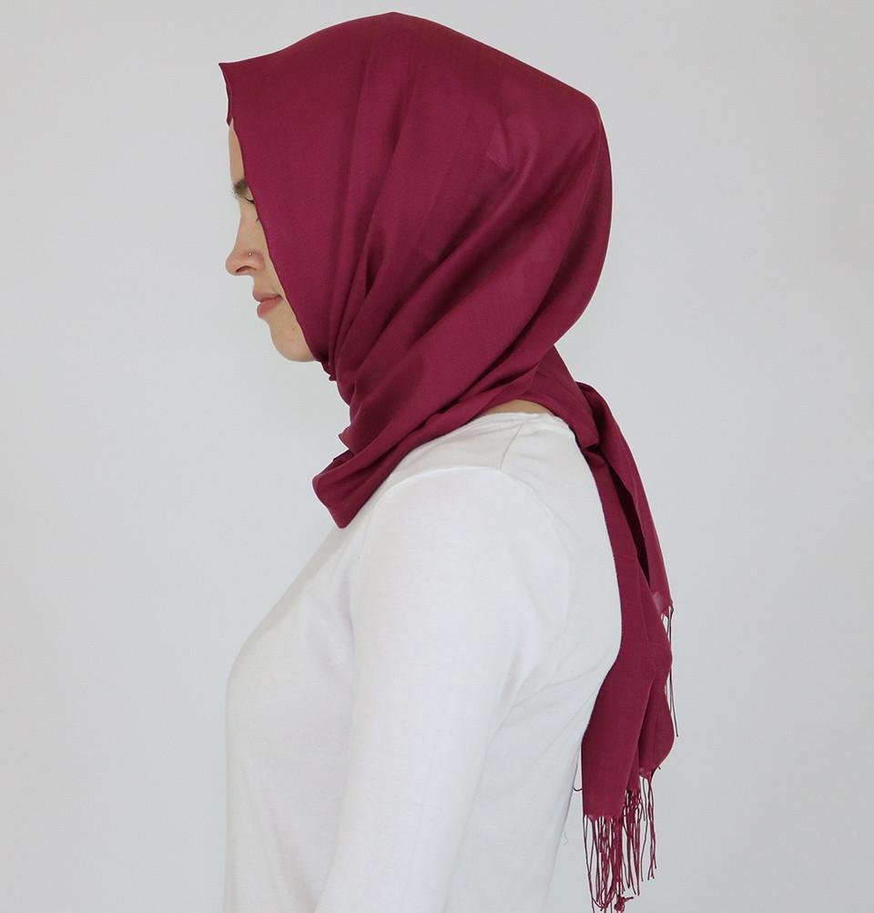 Aker Ince Premium Muslim Hijab Shawl Scarf - Soft Chiffon Wrap #340 Magenta for Women, Prayer, Modest Fashion & Everyday Wear