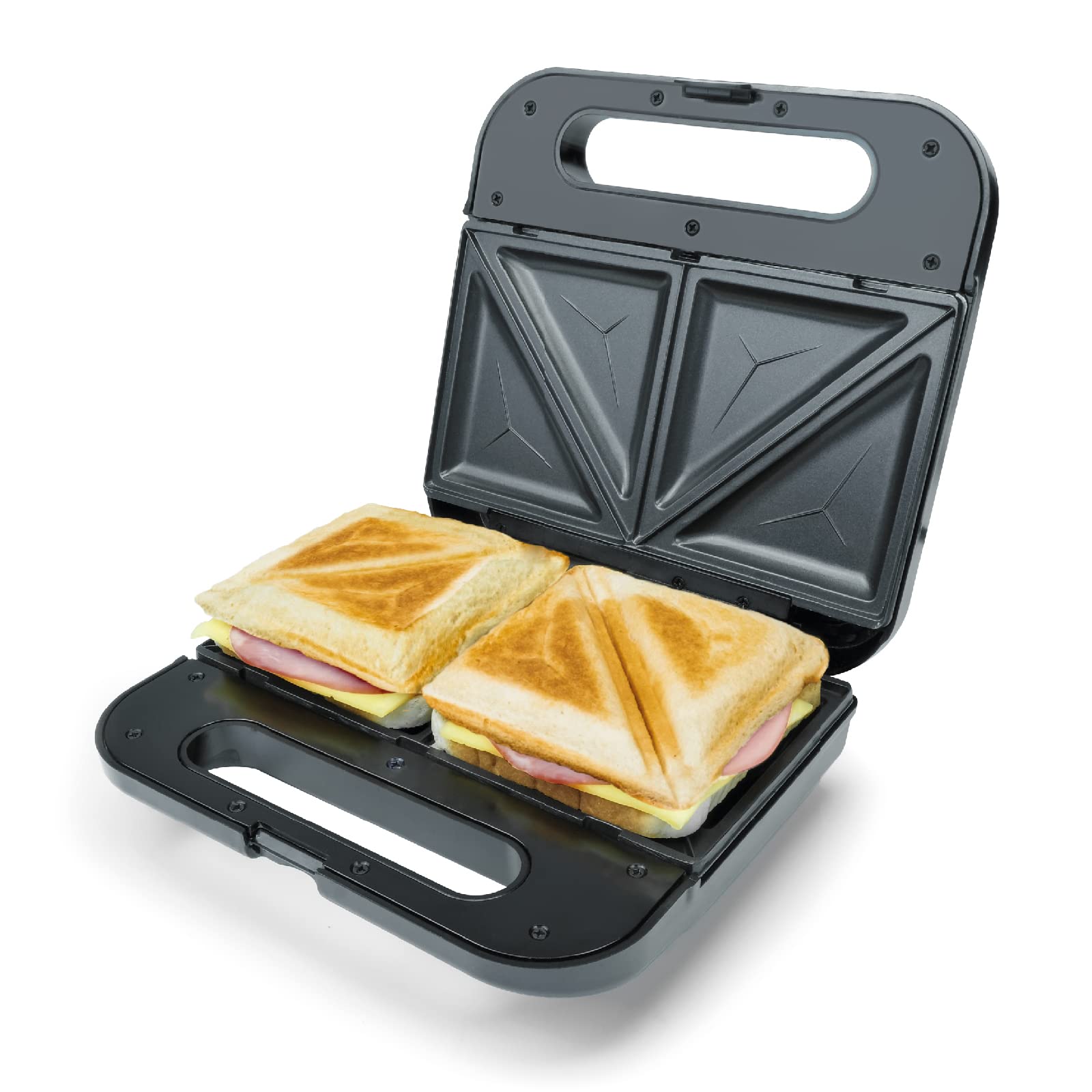 Korona 47019 - XXL Panini Maker, 750W, Non-Stick Coating, Space-Saving Design, Fits American Sandwich Discs, Easy to Clean - Perfect for Home, Office & Cafes