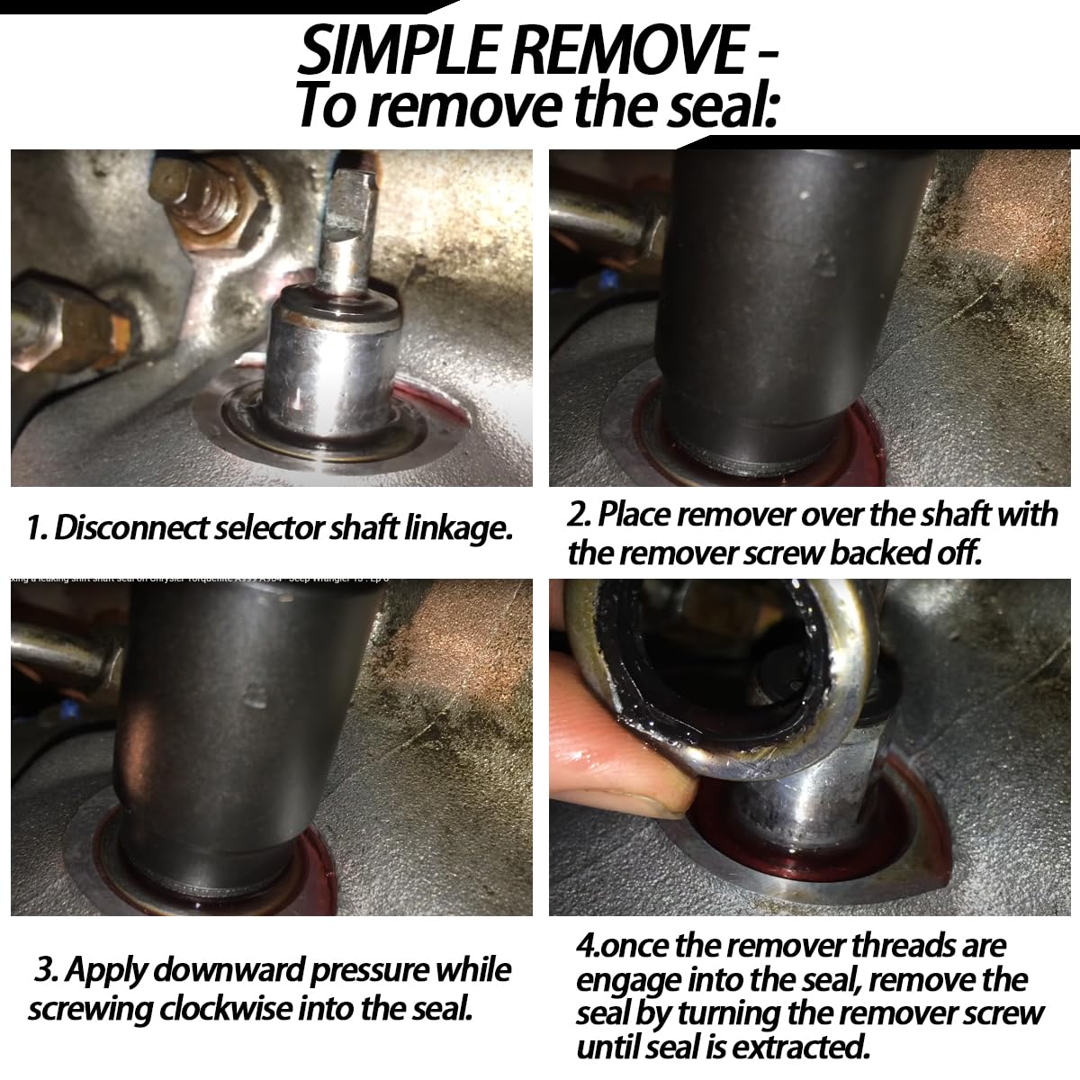 Dodge 727 904 Transmission Shifter Seal Removal Tool - Shift Selector Shaft Seal Remover & Installer Kit for Plymouth Chrysler Vehicles | Perfect for Transmission Repair & Maintenance in Auto Shops