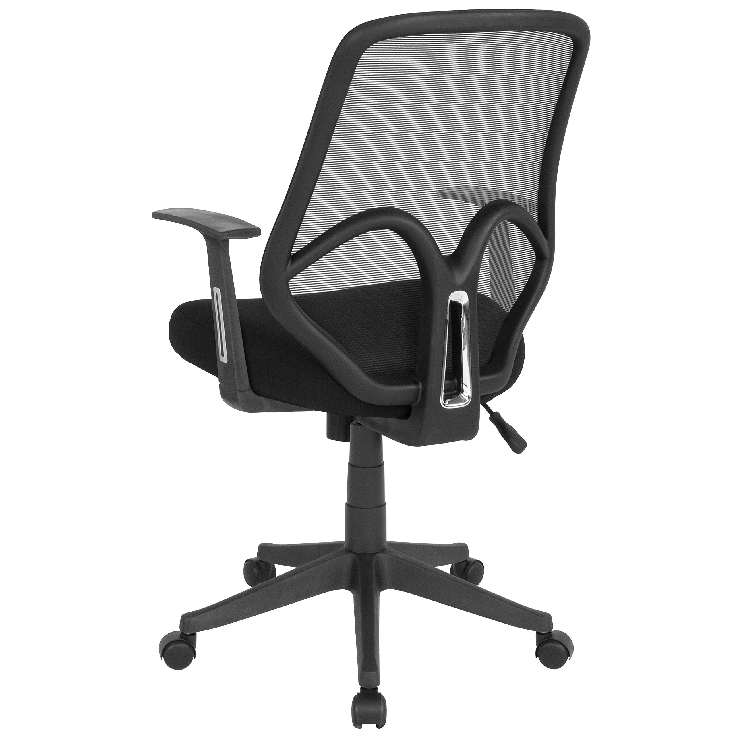 Ergonomic High Back Black Mesh Office Chair with Adjustable Arms - Perfect for Home Office, Gaming & Workspace Comfort