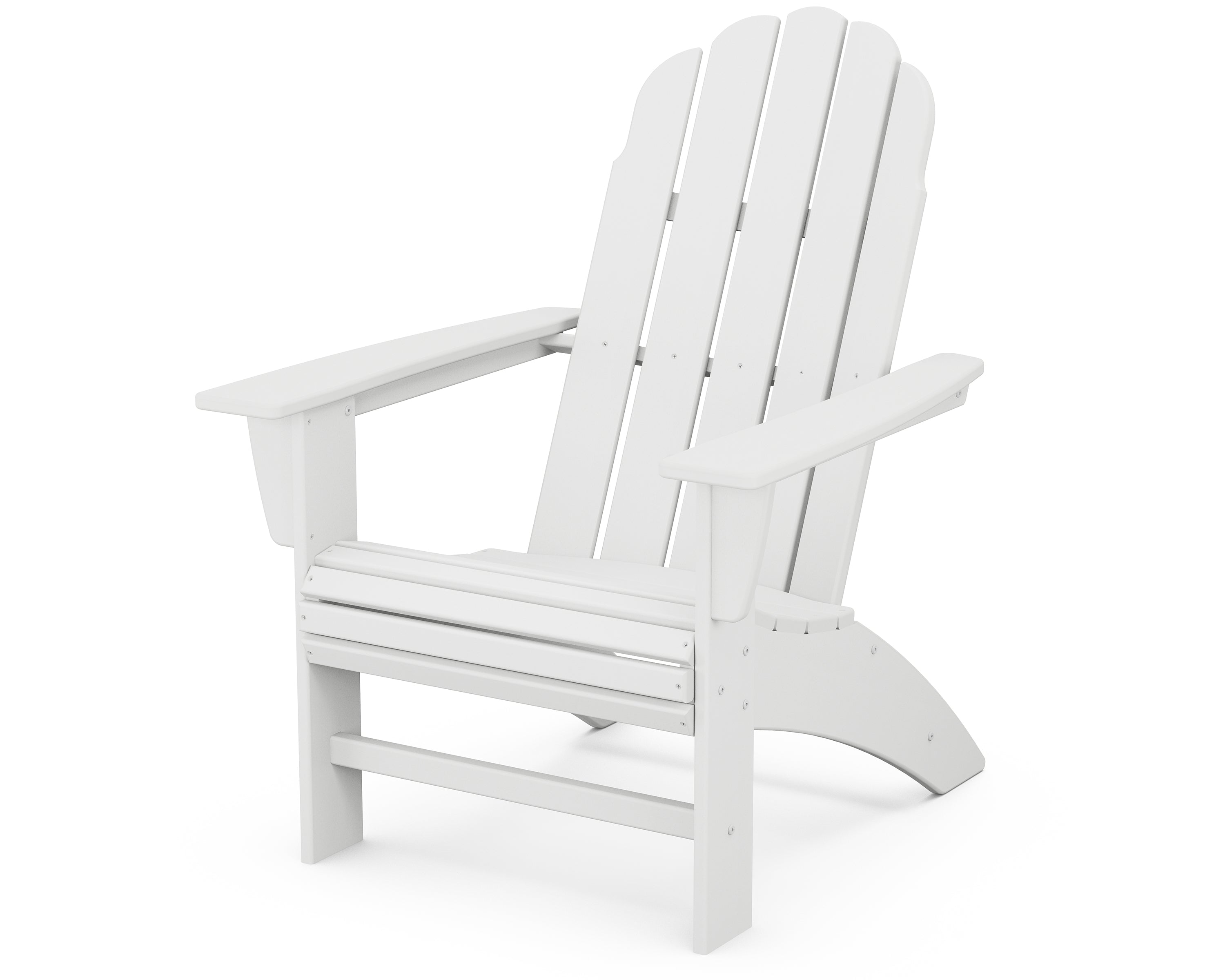 POLYWOOD Vineyard Curveback Adirondack Chair - Durable Outdoor Furniture for Patio, Poolside & Garden - Weather-Resistant Recycled Plastic Material - Perfect for Backyard Relaxation & Entertaining