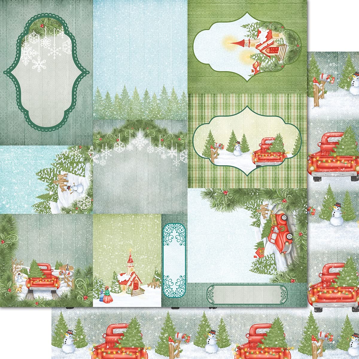 Heartfelt Creations Heartfelt Paper Collection - Home for The Holidays Scrapbooking & Card Making Supplies | Perfect for DIY Holiday Cards, Home Decor, and Gift Wrapping