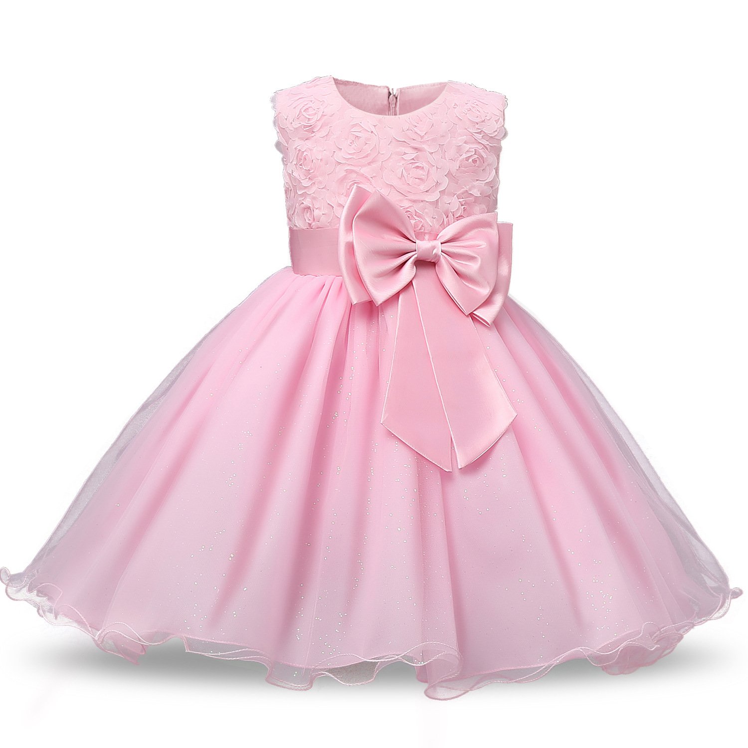 Ulalaza Princess Poofy Flower Girls Dresses for Birthday Party, Cosplay, Wedding & Pageant - Elegant Party Dress-Up for Special Occasions