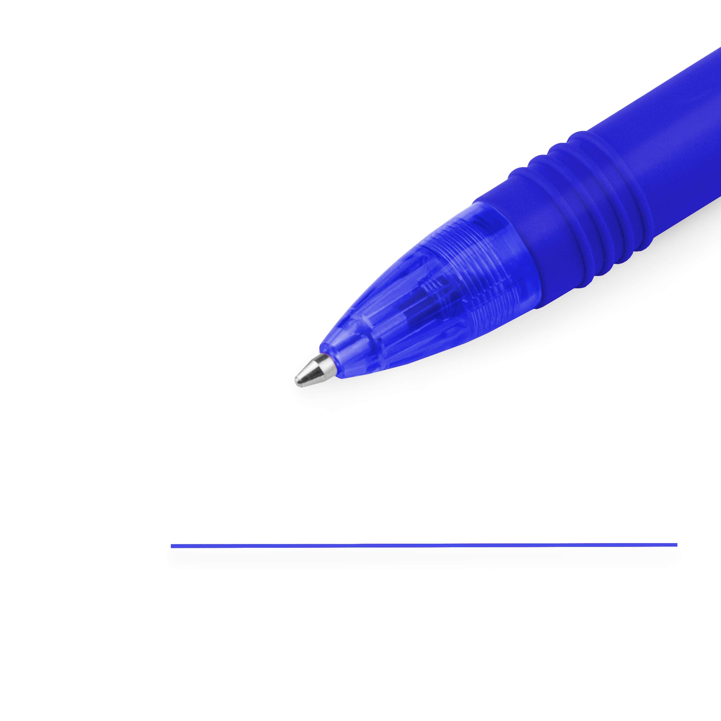 Zebra Z-Grip Smooth Mini Retractable Ballpoint Pens 1.0mm Blue - 12 Pack Fine Point Pens for Office, School & Home Use - Smooth Writing Retractable Pens for Notes, Journaling & Everyday Writing