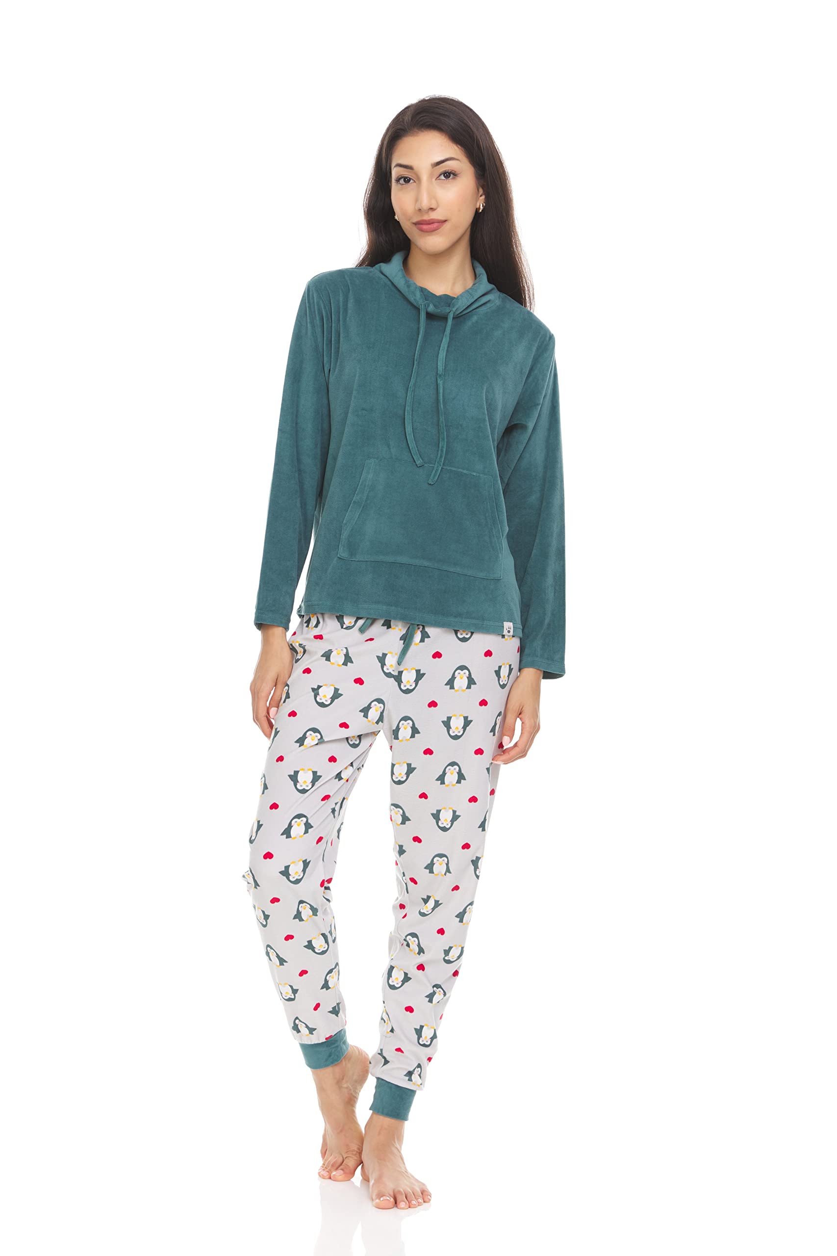Women's Long Sleeve Funnel Neck Pullover & Jogger Pants Set - 2-Piece Casual Outfit for Fall/Winter | Perfect for Workout, Lounge & Streetwear Fashion