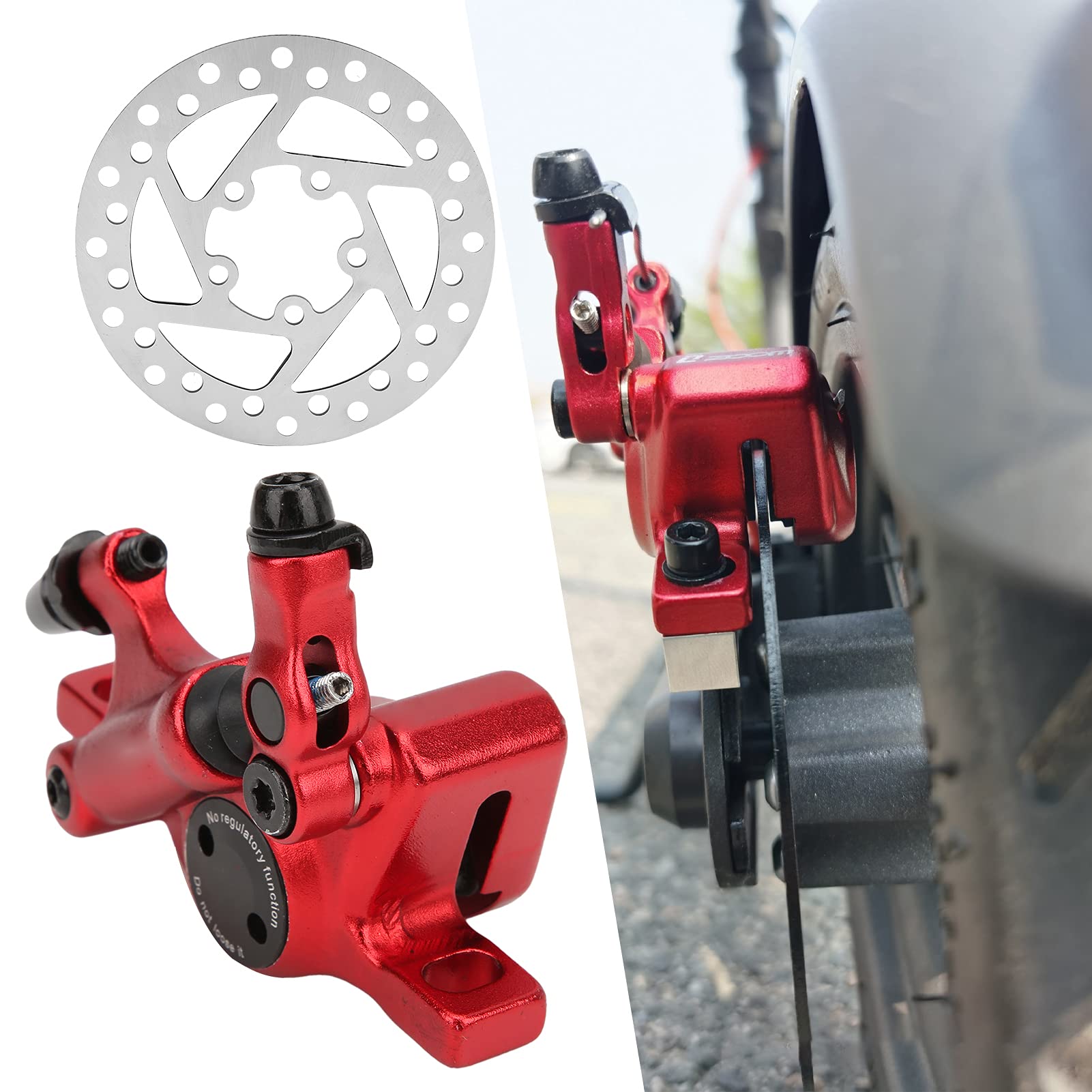 High Performance Electric Scooter Hydraulic Brake Kit with 120mm Rotor Adapter - Compatible with M365 Scooters | Perfect for Commuting, Urban Travel & Last-Mile Transportation