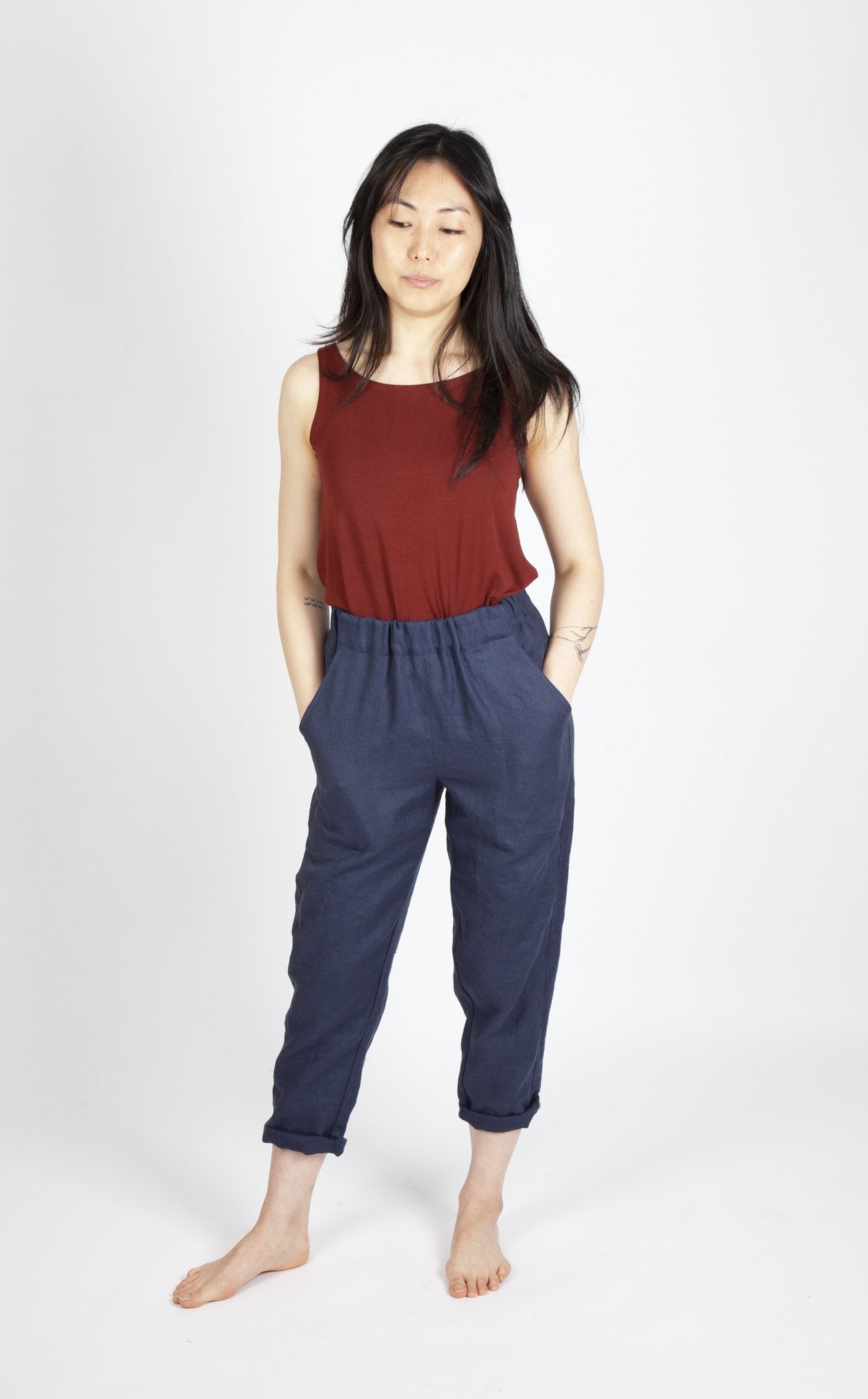 Sew House Seven Free Range Slacks - Women's High Waisted Comfort Pants in Sizes 00-20 for Work, Travel & Everyday Wear