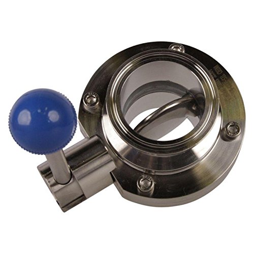 2 Inch Tri Clamp Butterfly Valve - Stainless Steel SS304 & Silicone Seal - 3 Pack for Brewing, Food Processing & Industrial Applications - Glacier Tanks