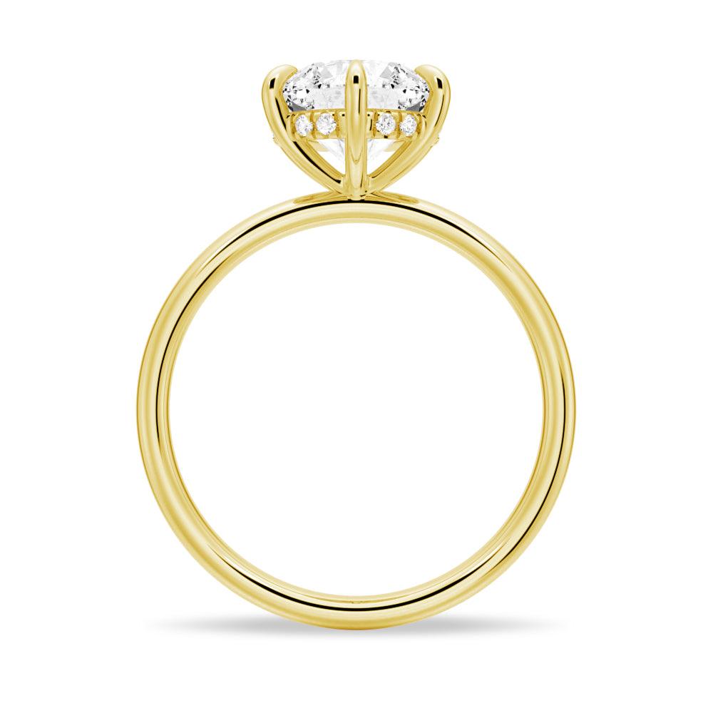 6-Prong Solitaire Moissanite Engagement & Wedding Ring Set for Couples with Matching Men's Band - Perfect for Proposals, Anniversaries & Romantic Occasions