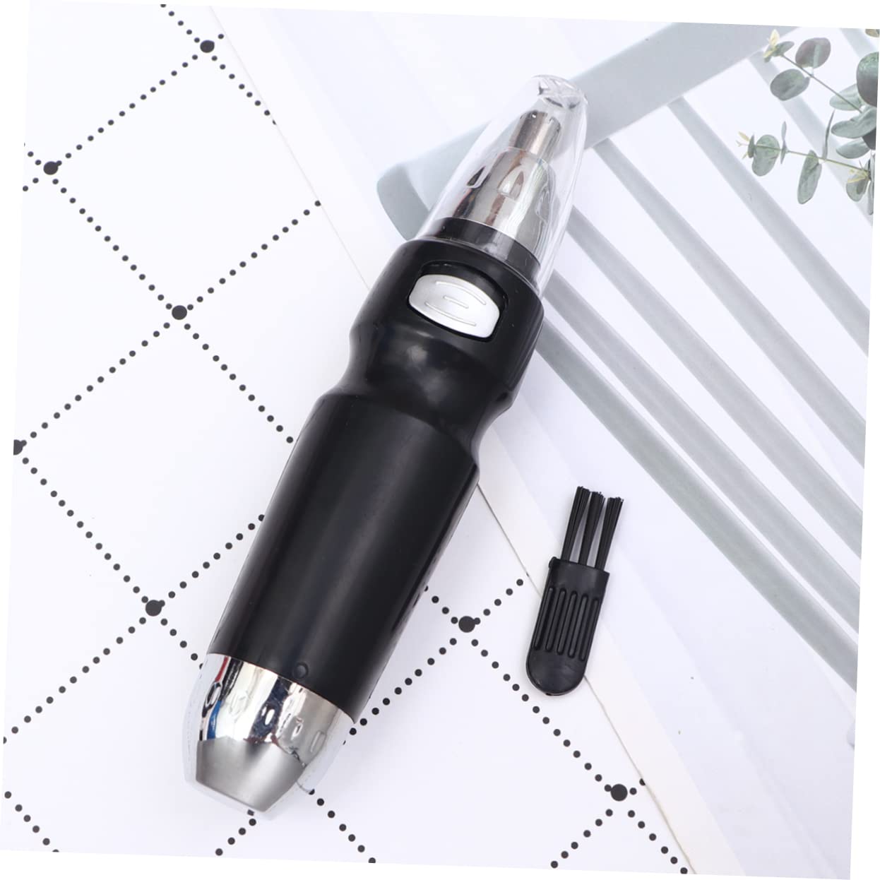 Electric Nose & Ear Hair Trimmer for Men - Hemoton Rechargeable Facial Grooming Kit with Ear Wax Cleaner, Black | Perfect for Travel, Home Use & Personal Grooming