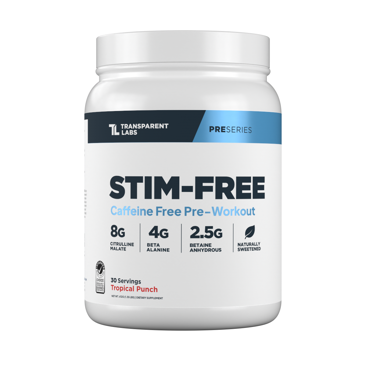 Best Stim-Free Pre-Workout Supplement for Natural Energy & Focus - Boost Performance Without Caffeine - Ideal for Evening Workouts & Caffeine-Sensitive Athletes