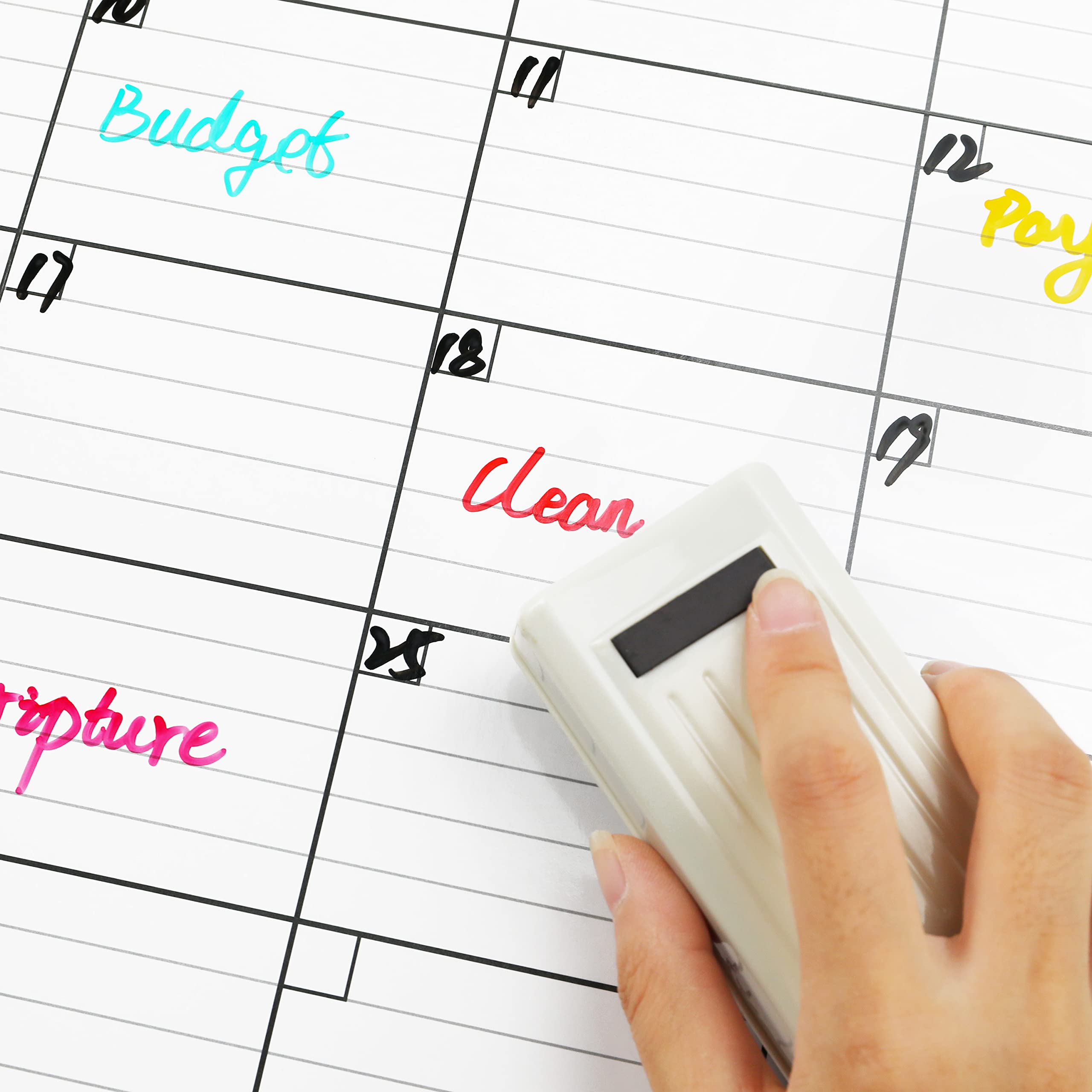 Large 3-Month Dry Erase Wall Calendar - 27.8