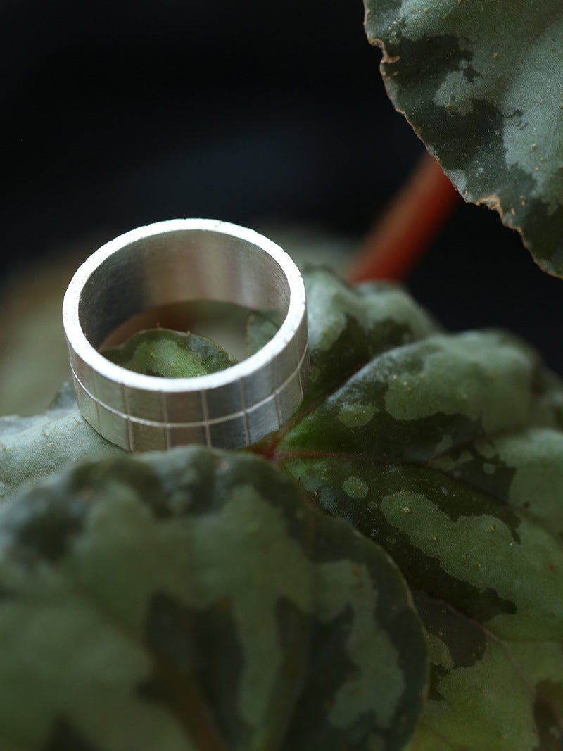Minimalist 925 Sterling Silver Matte Wide Band Ring for Women - Perfect for Everyday Wear, Stacking & Boho Style
