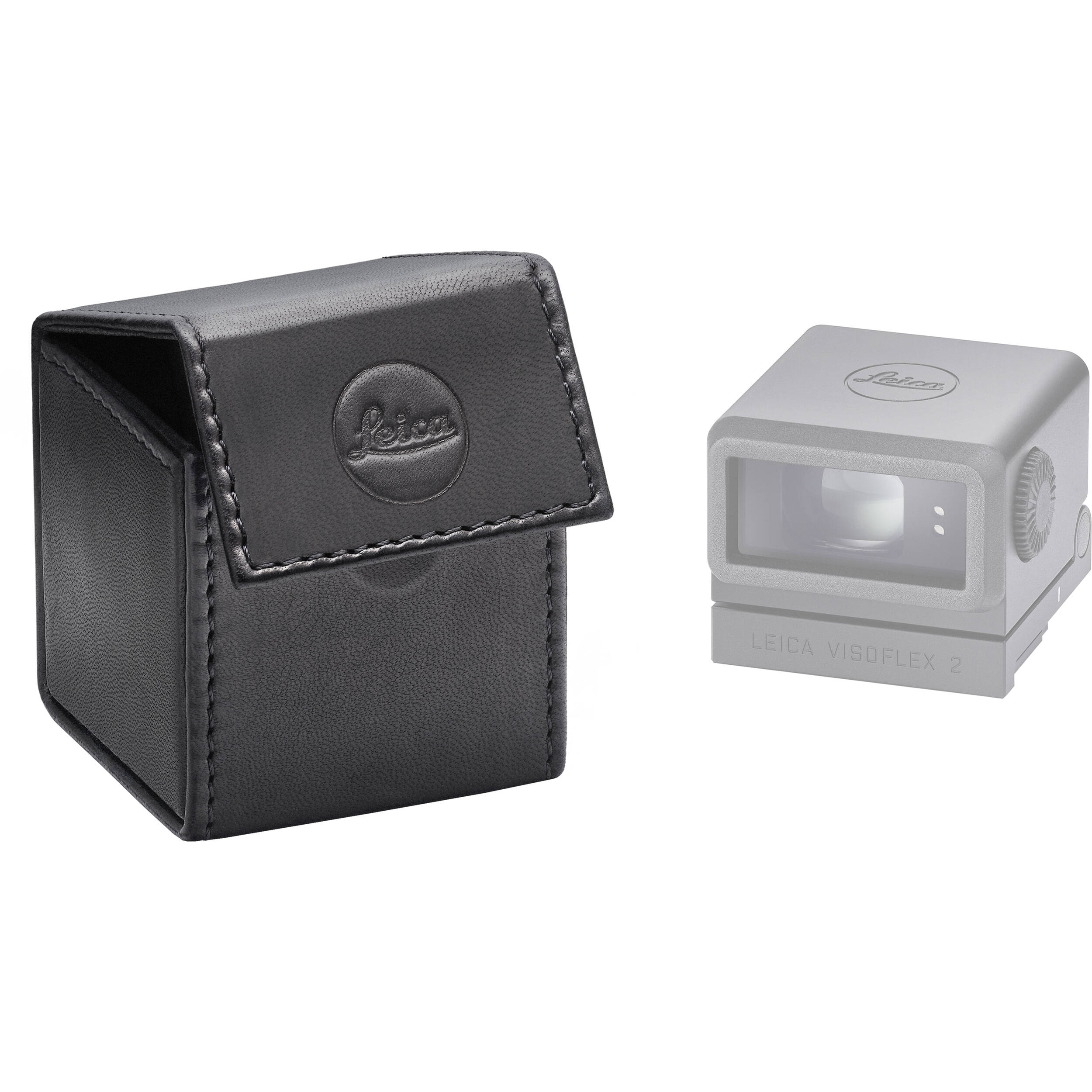 Leica Visoflex 2 Leather Case - Genuine Black Leather Protective Cover for Leica Visoflex 2 Viewfinder | Perfect for Travel, Photography & Outdoor Adventures