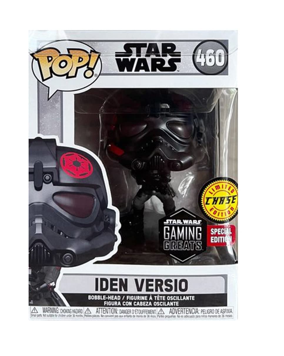 Funko Pop! Star Wars Iden Versio Chase Exclusive Vinyl Figure with Pop Protector Case - Perfect for Collectors, Display, and Gifts