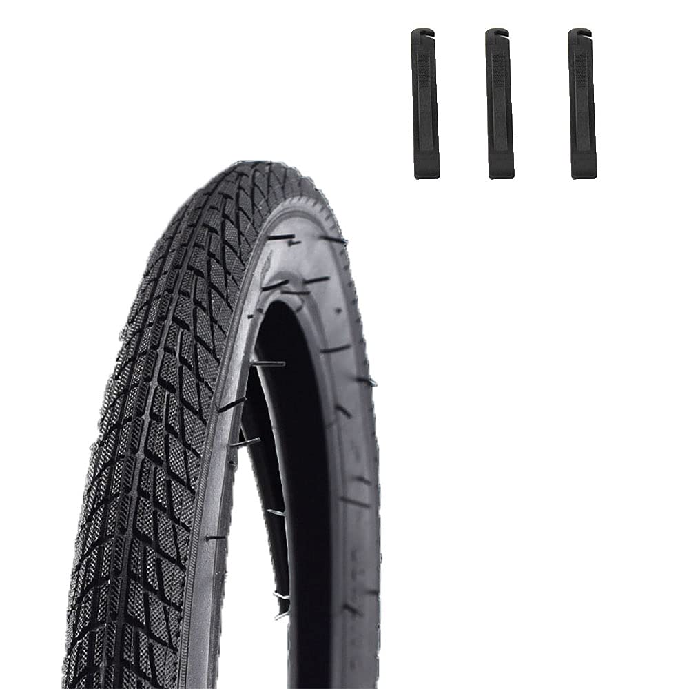 BAIBIKING Bicycle Replacement Tires - BMX, Folding Bike, Mountain Bike & Road Bike Tires 12/14/16/18/20/22/24/26 X 1.75 Inches - Durable All-Terrain Tires for Commuting, Off-Roading & Urban Cycling