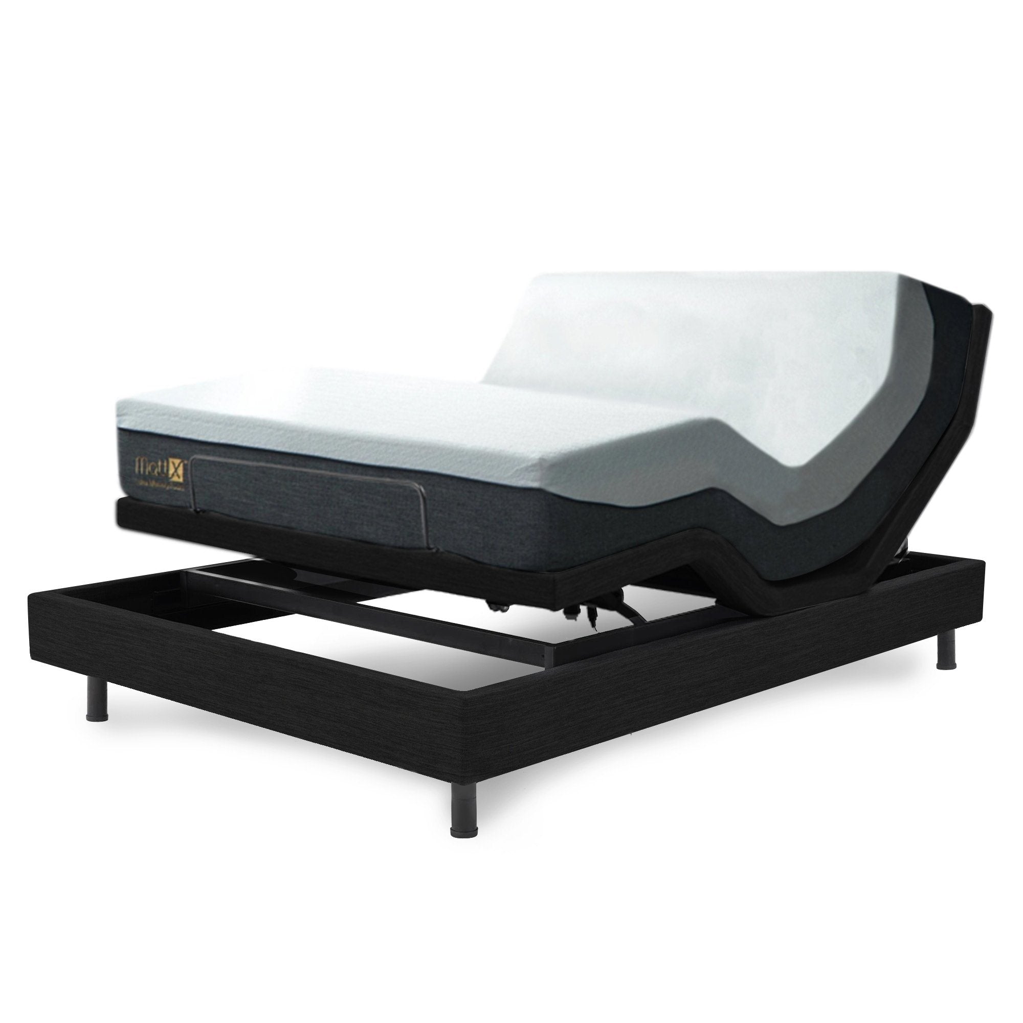 ALYA™ Adjustable Bed Base Version X - Electric Remote Control, Zero Gravity, Massage & USB Ports - Perfect for Back Pain Relief, Snoring Reduction & Home Comfort