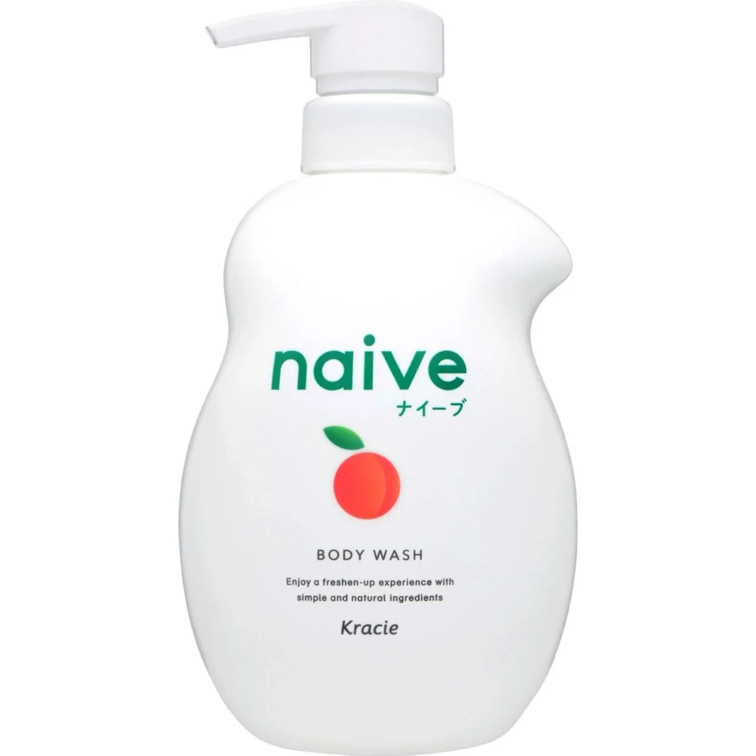 Kracie Naive Peach Body Soap Wash 530ml - Moisturizing & Gentle Cleanser for Soft Skin | Perfect for Daily Shower & Bath Routine