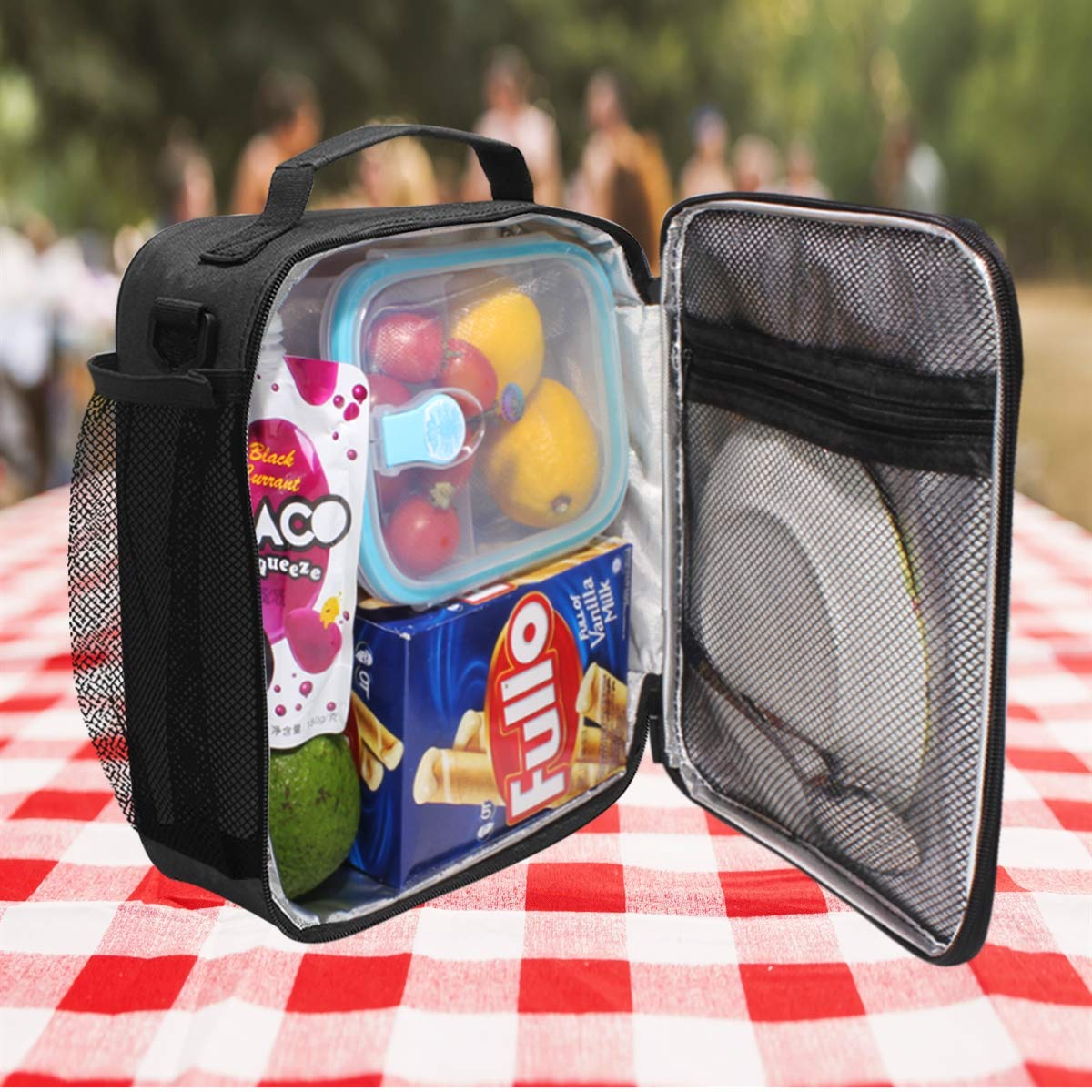 ZZXXB Insulated Lunch Bag - Reusable Thermal Cooler Tote for Kids, Students & Adults | Leakproof Penguin Design with Adjustable Shoulder Strap | Perfect for School, Work, Picnics & Outdoor Travel
