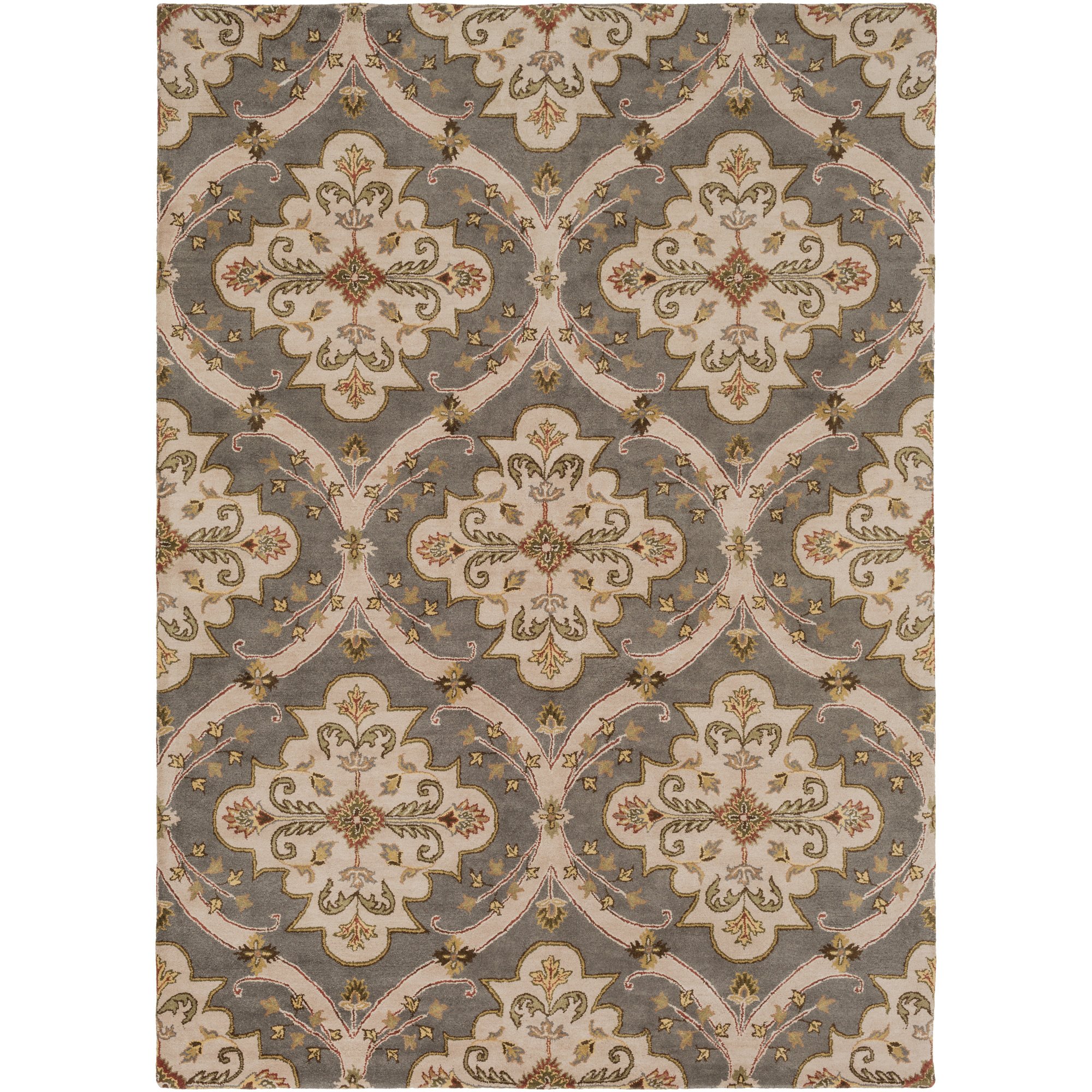Premium Surya Handmade Gray Area Rug 8x10 Feet - Soft & Durable Living Room Carpet for Home Decor, Bedroom, Office