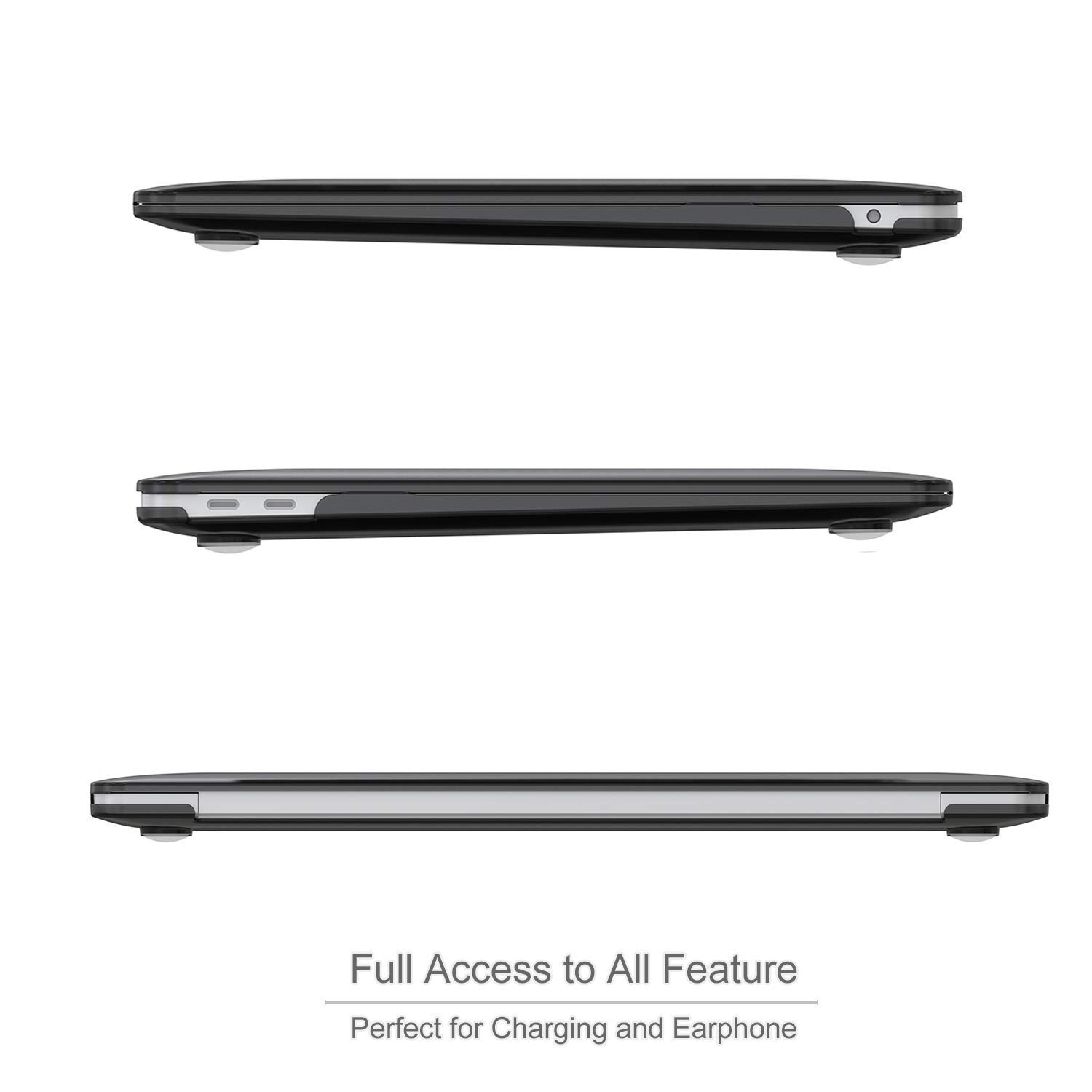 ProCase Slim Hard Shell Case for MacBook Air 13 Inch (2020, 2019, 2018) with Privacy Screen Protector - Protective Cover for MacBook Air 13 & Pro 13 - Perfect for Work, Travel & School Use