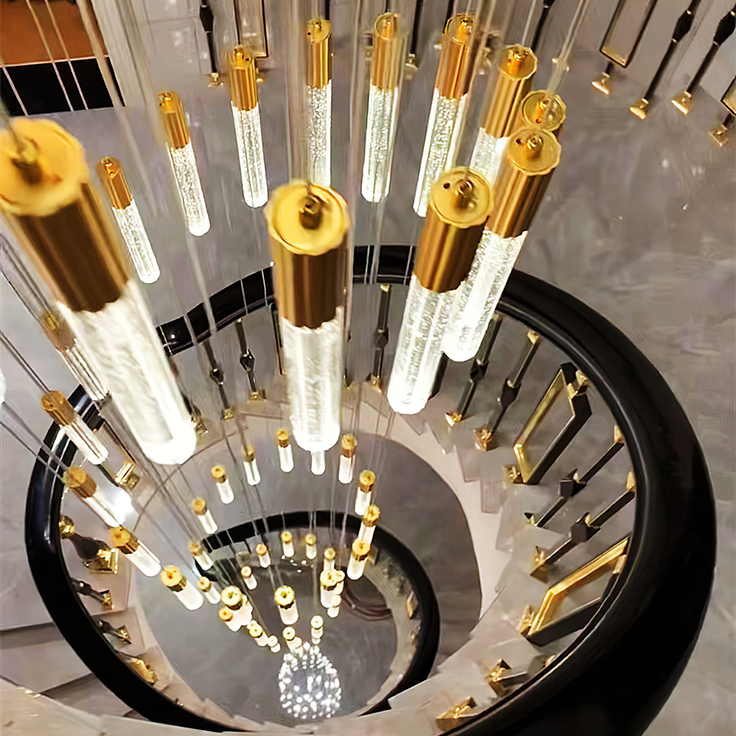 Modern Bubble Glass Pendant Light - Elegant Hanging Chandelier for Dining Room, Kitchen Island & Bedroom Decor - Dimmable LED Lighting Fixture