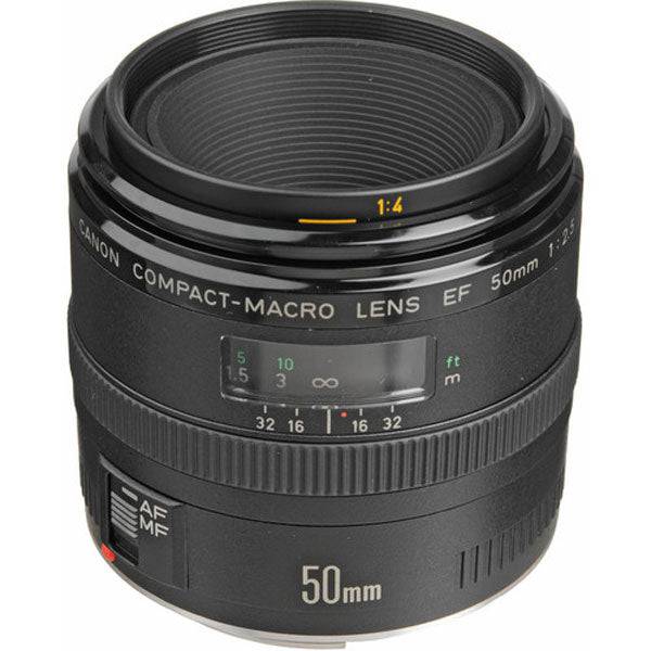 Canon EF 50mm f/2.5 Macro Autofocus Lens for DSLR Cameras - Perfect for Portrait, Product & Close-Up Photography