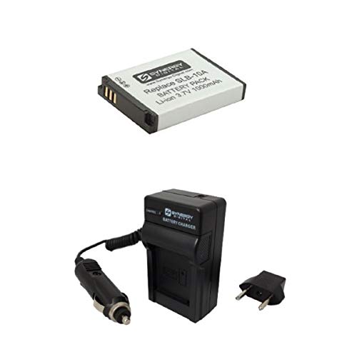 Synergy Digital Camera Accessory Kit - SDM-185 Charger & SDSLB10A Battery for Samsung HMX U20 - Perfect for Travel Photography