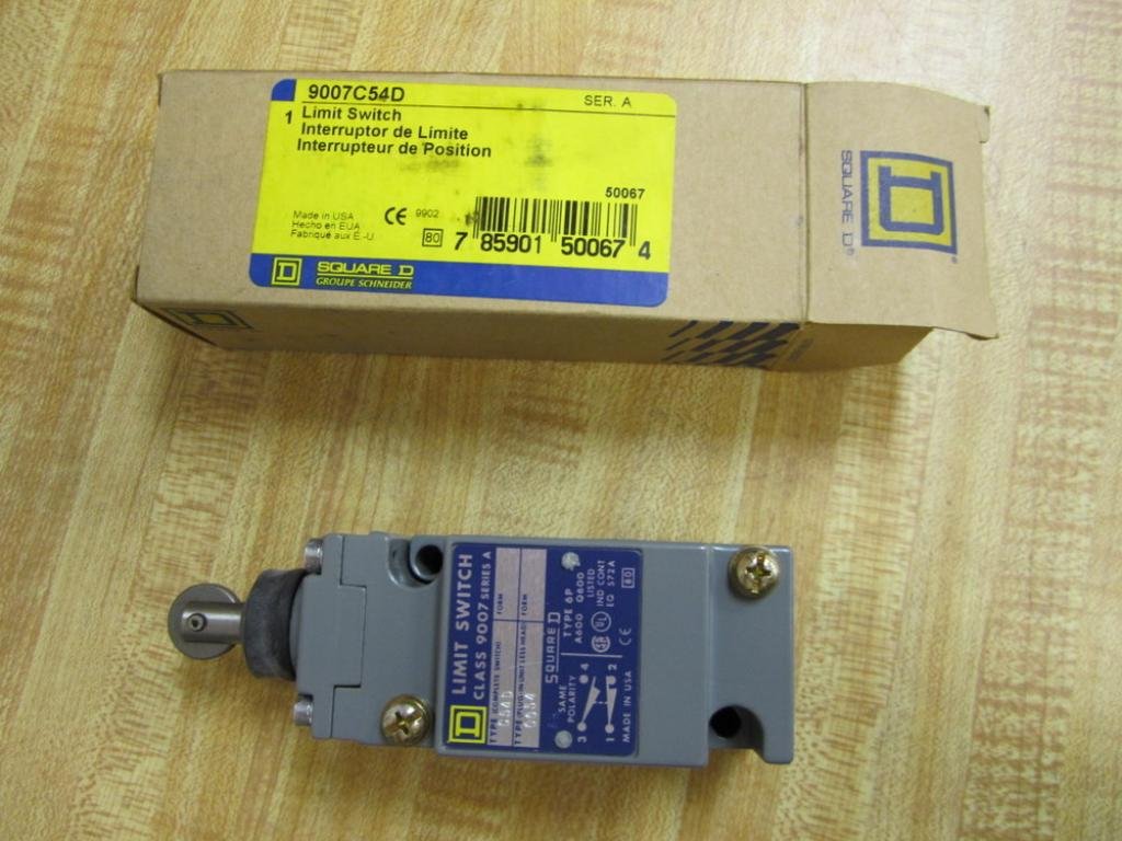 Square D 9007C54D Limit Switch Series A, 6P, A600 Q600, 1/2