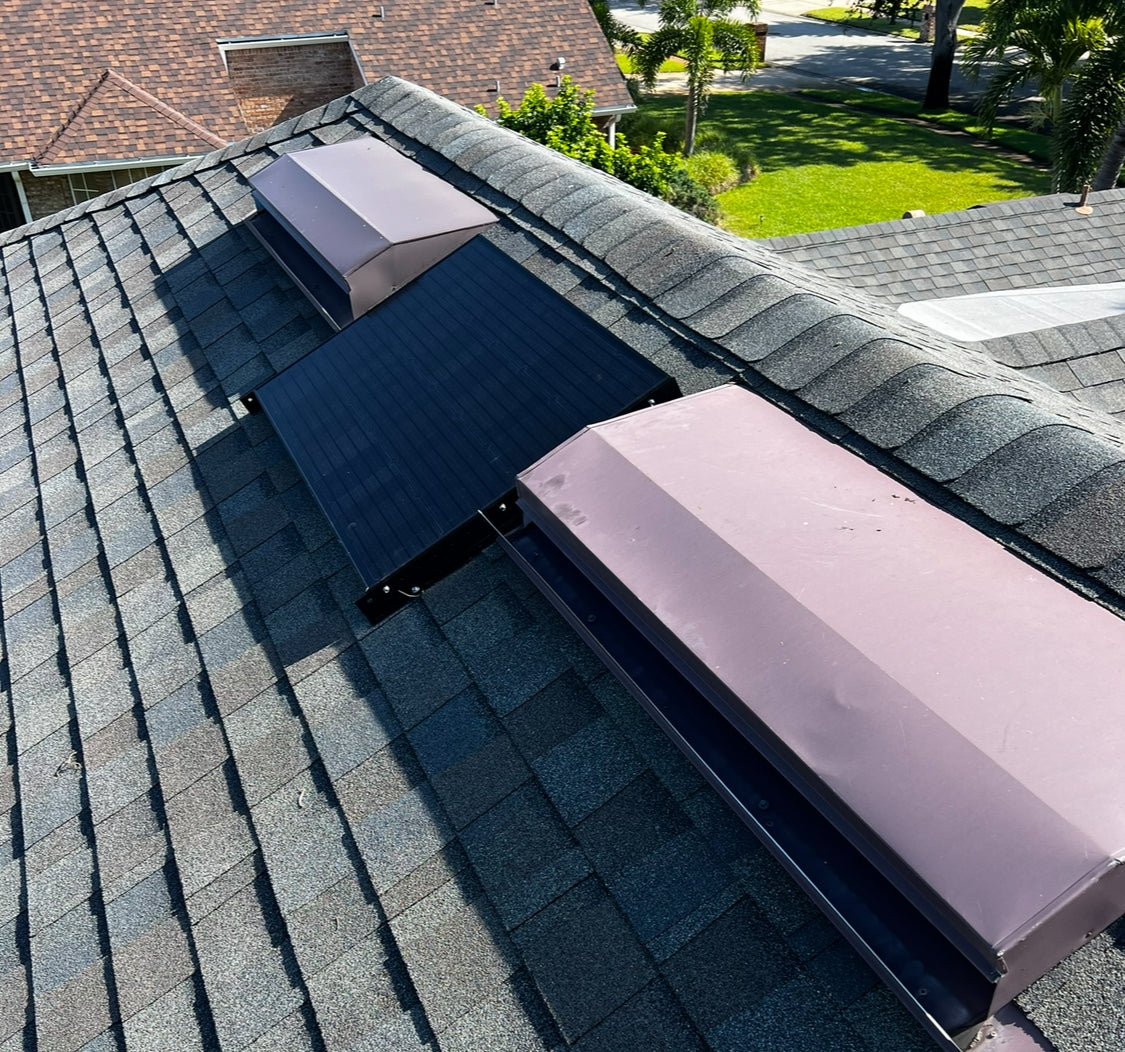 iSolar 80W110 FLEX Modular Solar Attic Fan - High Efficiency Solar Powered Ventilation System for Home Roof Cooling & Energy Savings | Perfect for Residential & Commercial Buildings