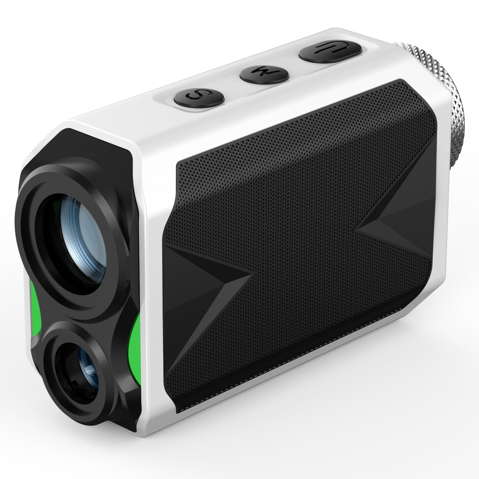 Mini Golf Rangefinder with Slope & Flag Lock - 1000 Yard High Precision Laser Distance Measurer | 6X Magnification, Magnetic Strip, Rechargeable | Tournament Legal Golf Accessory for Course Play & Practice