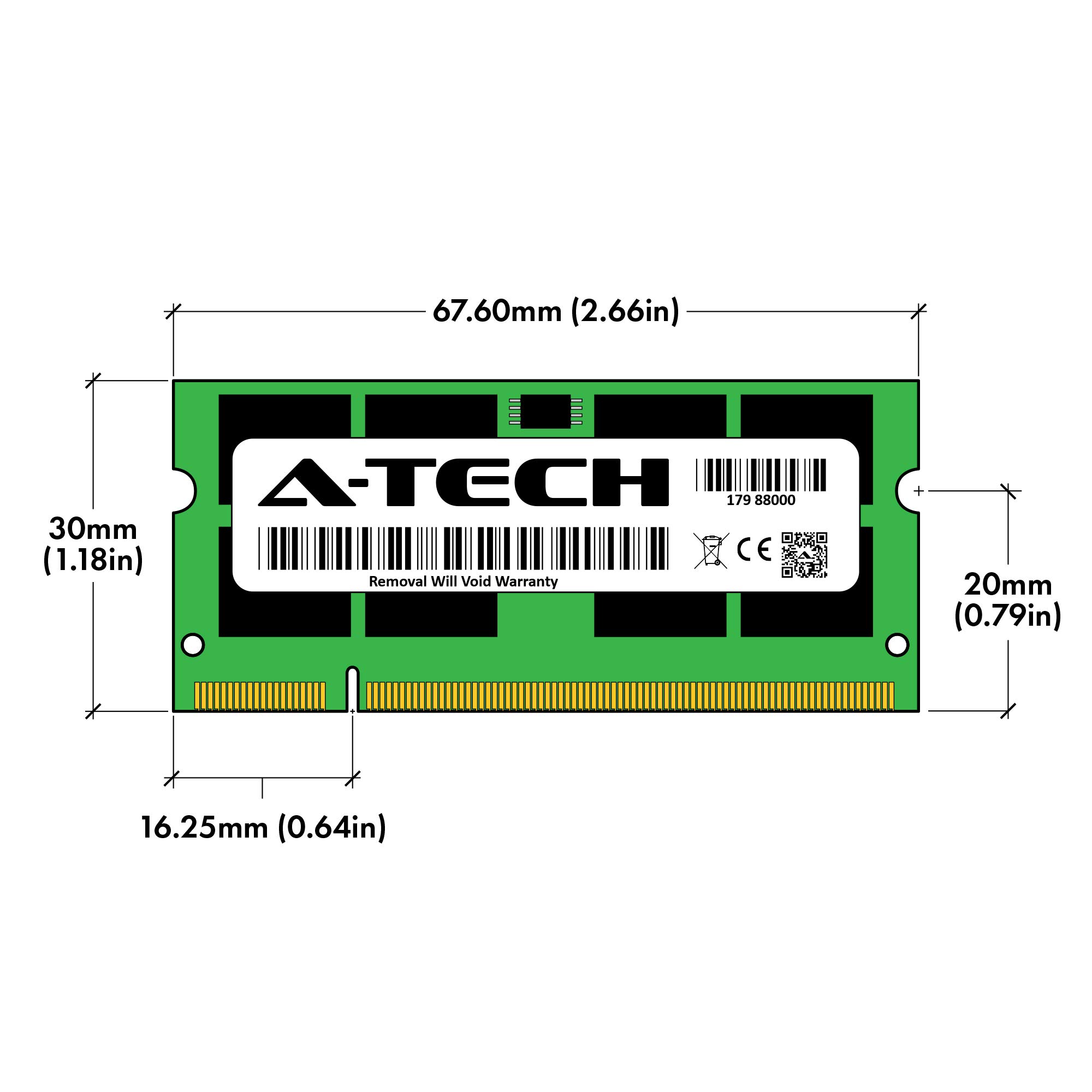 Toshiba Mini NB 2GB DDR2 RAM 800MHz - PC2-6400 SODIMM for Laptop Upgrade