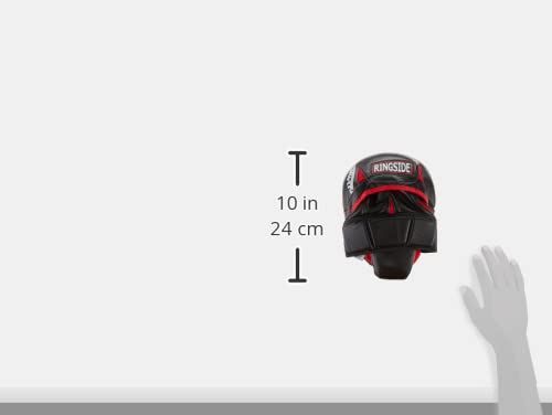 Ringside Pro Panther Boxing MMA Punch Mitts - Red/Black - One Size for Training & Sparring | Perfect for Boxing, MMA, Kickboxing & Fitness Workouts