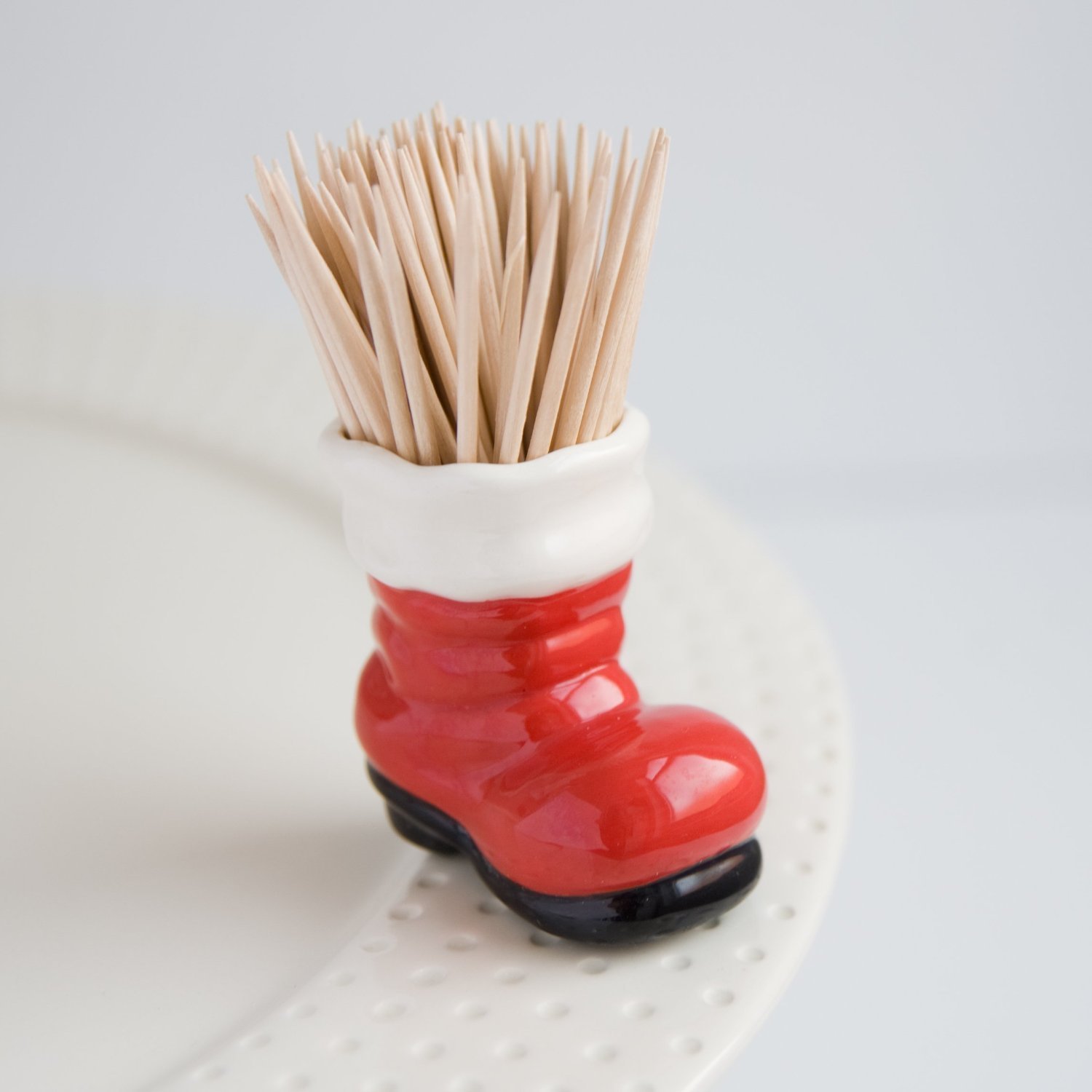 Nora Fleming Big Guy's Boots (Santa Boot) A89 - Hand-Painted Ceramic Holiday Decor - Christmas & Winter Home & Office Decoration - Perfect for Fireplace Mantel, Table Centerpiece, and Gift Giving