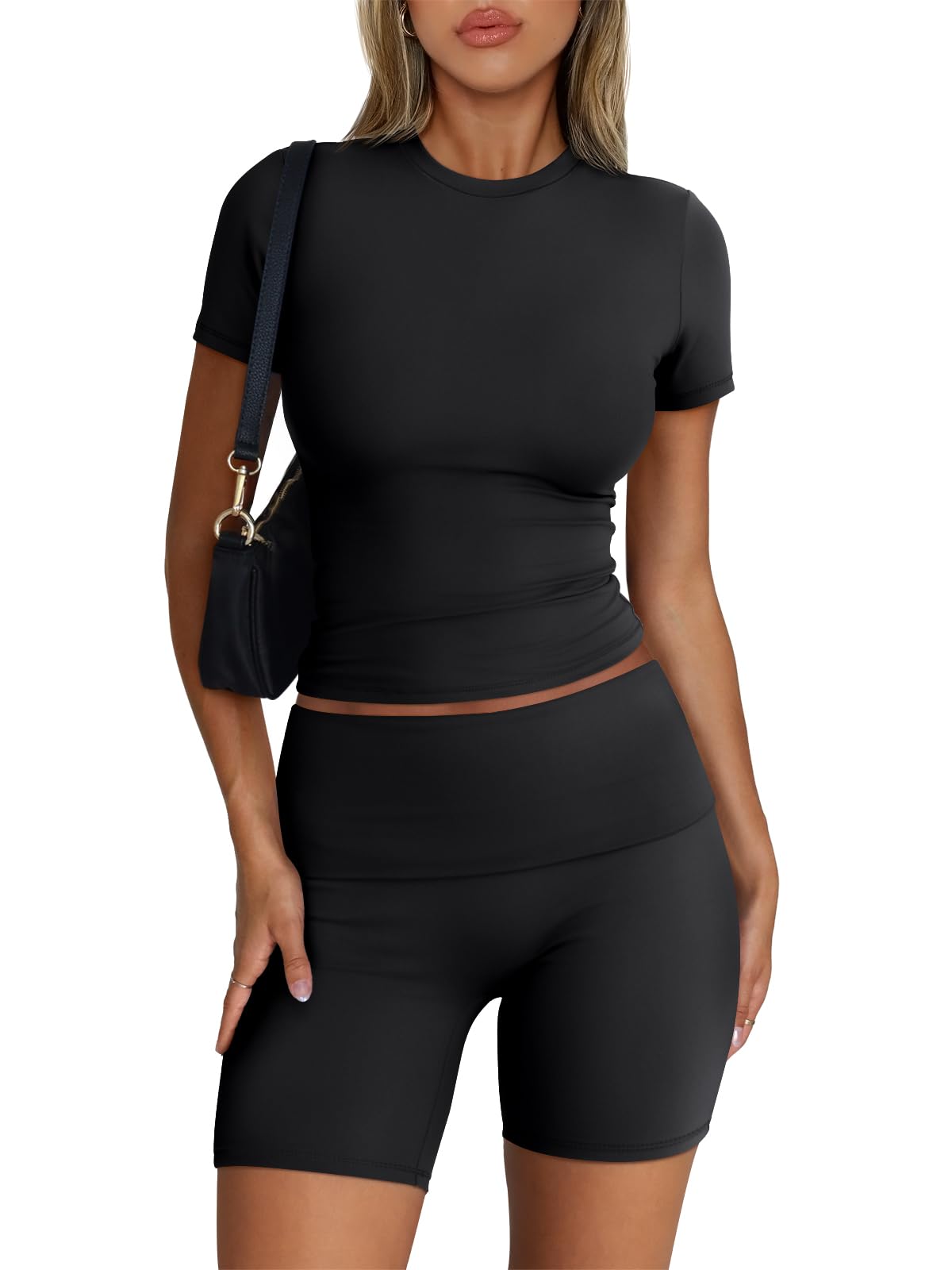 Trendy Queen Women's 2-Piece Workout Sets - Matching Shorts & Lounge Sets for Summer, Gym, Yoga & Casual Wear | Breathable Activewear for Running, Travel & Everyday Comfort