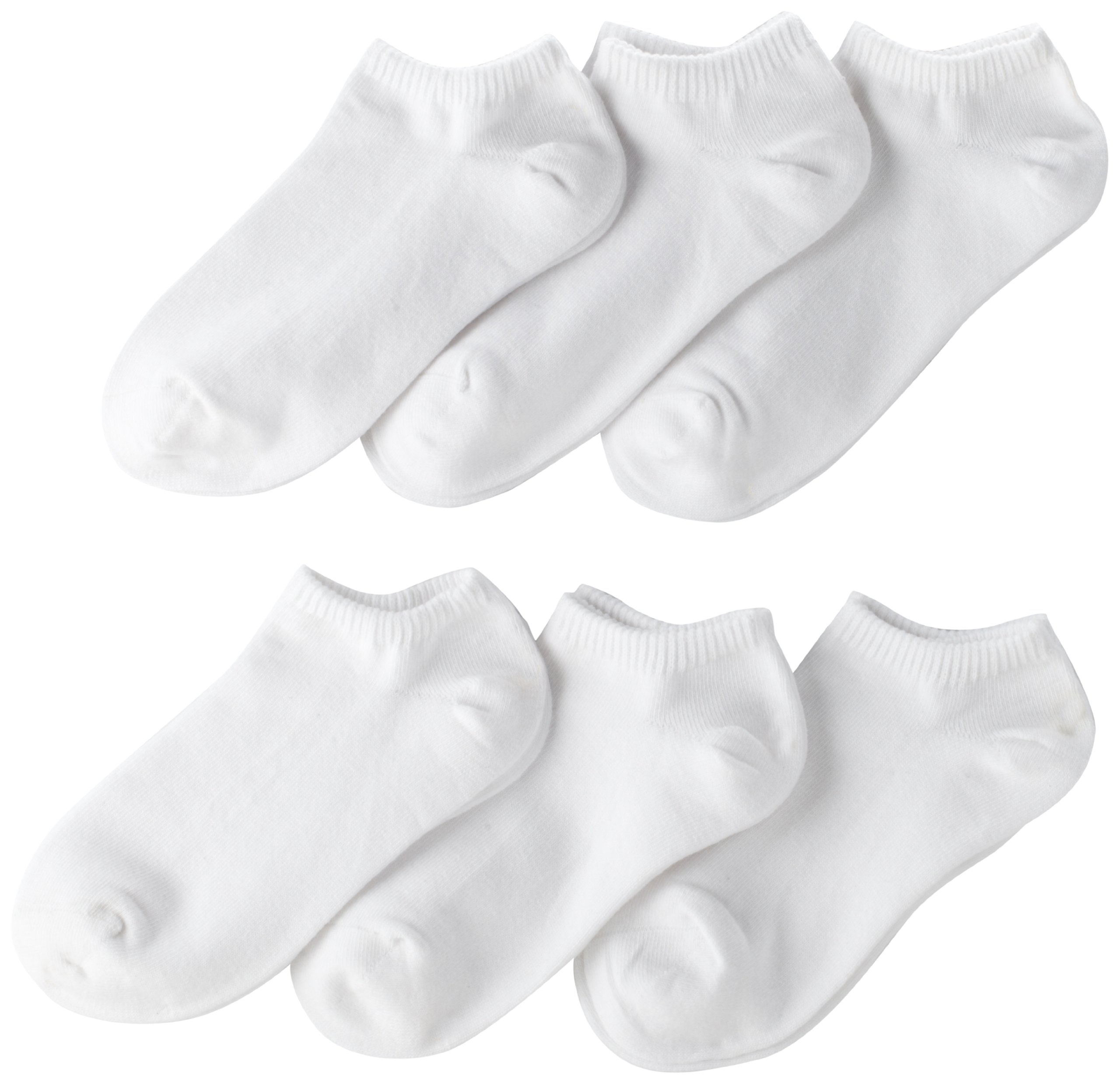 Jefferies Seamless Capri Liner Socks for Big Boys - 6 Pairs Pack - No Show Athletic Socks for Running, Sports & Everyday Comfort