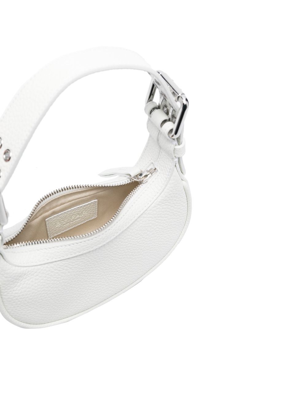 BY FAR PRE Bags for Women - White Leather Shoulder Bag | Stylish Crossbody Purse for Work, Travel & Everyday Use