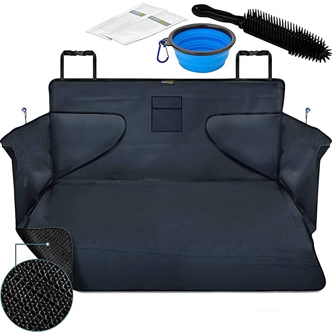 Premium Car Boot Cover for Dogs - Waterproof & Anti-Slip Dog Seat Protector with Side Protection (73