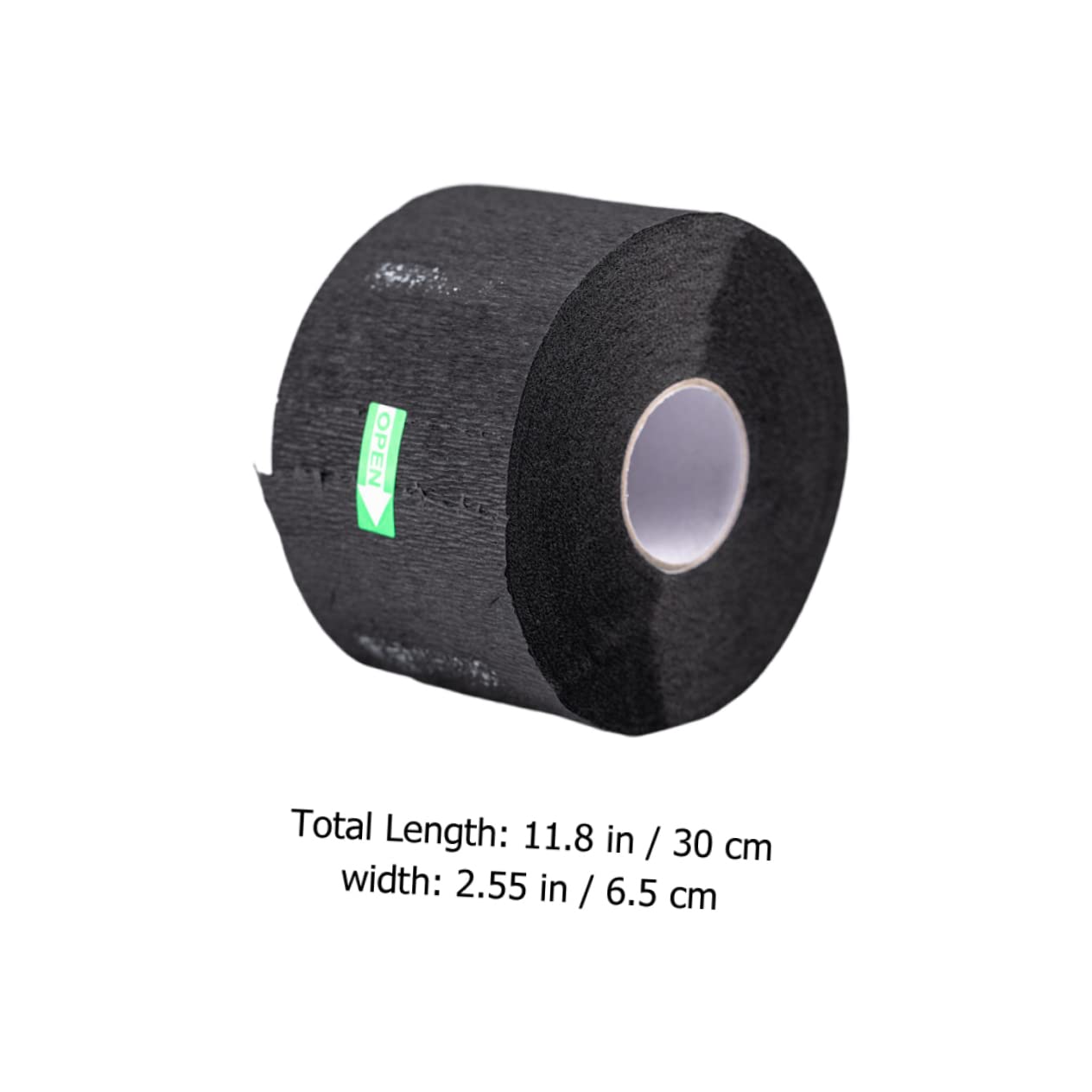 3 Rolls Stretchy Barber Neck Paper Strips - Black Non-Woven Haircut Neck Protection Bands for Barbershop & Salon Use | Ideal for Hair Cutting, Shaving & Styling Sessions