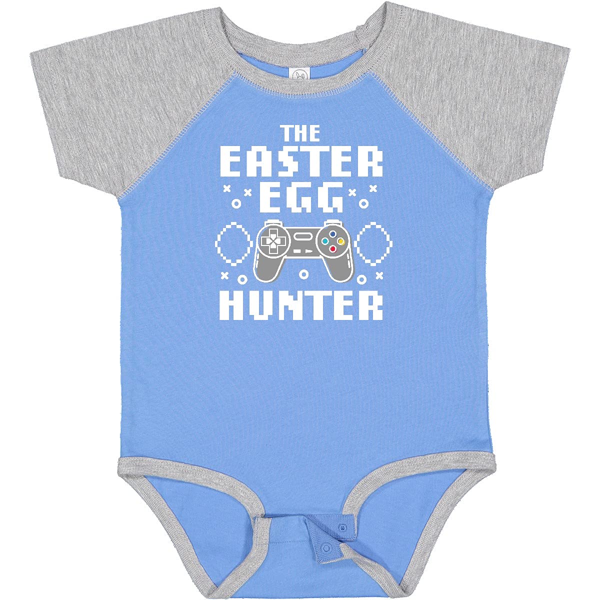Inktastic Happy Easter The Easter Egg Hunter Gamer Baby Bodysuit - Cute Easter Outfit for Babies & Toddlers - Perfect for Easter Egg Hunts, Family Photos & Holiday Celebrations