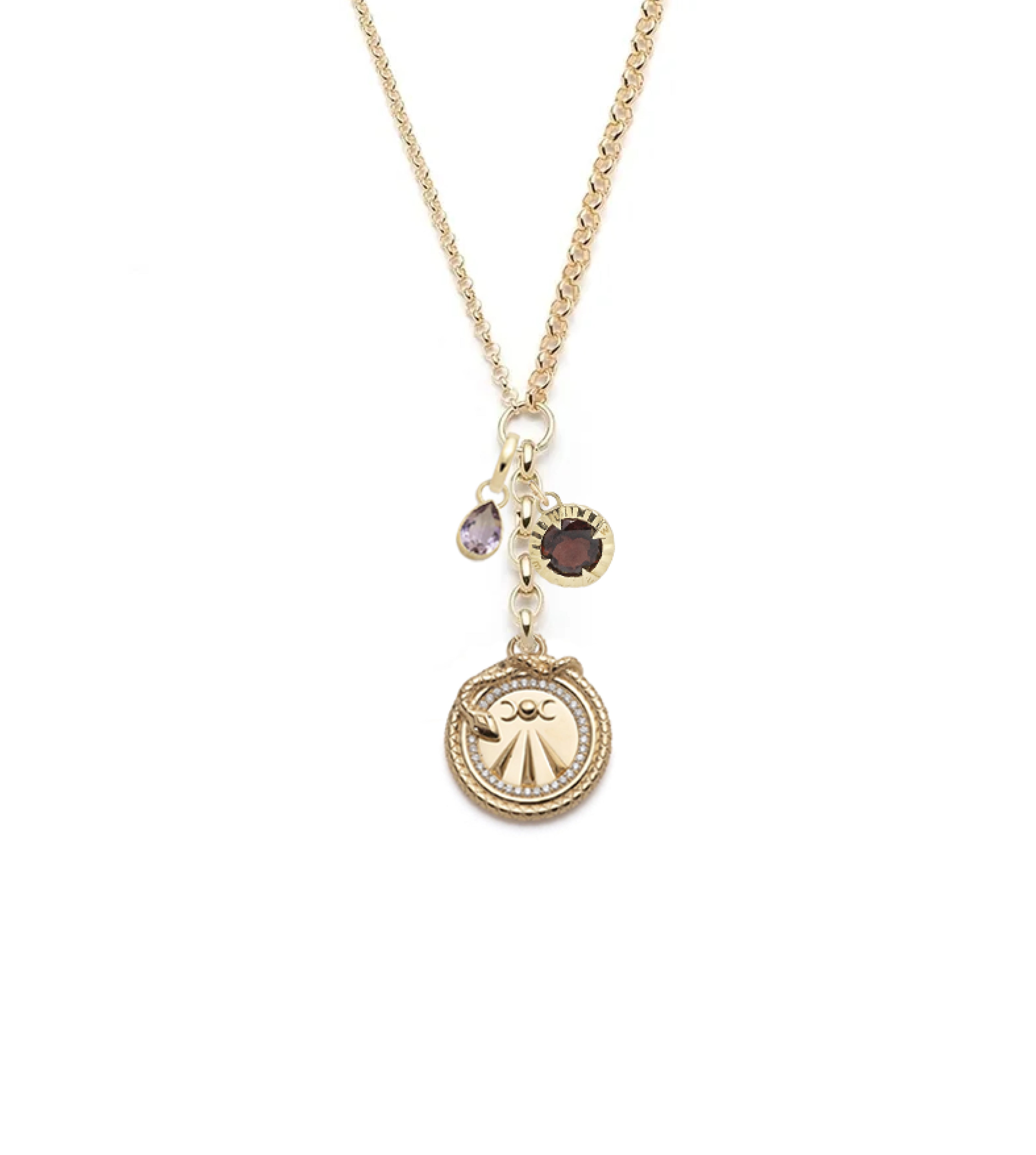 Mind Body Soul Wholeness - Gemstone Medium Mixed Belcher Story Necklace for Inner Peace & Guidance | Perfect for Meditation, Yoga & Spiritual Healing