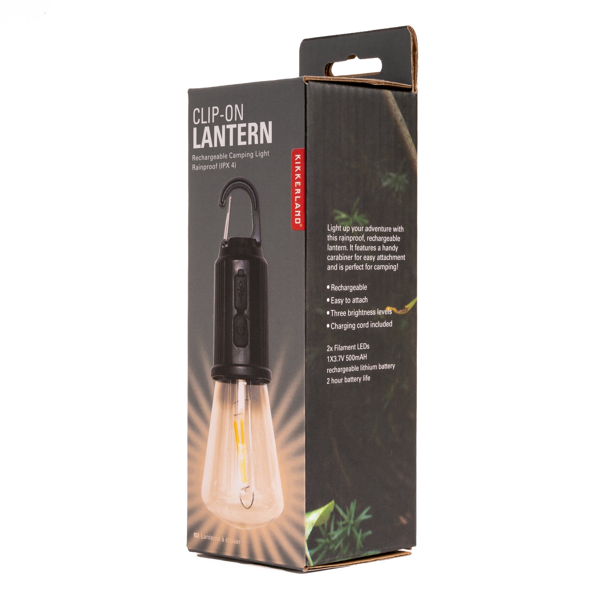 Clip-On Lantern - Portable LED Camping Light with Adjustable Brightness for Hiking, Backpacking & Emergency Use