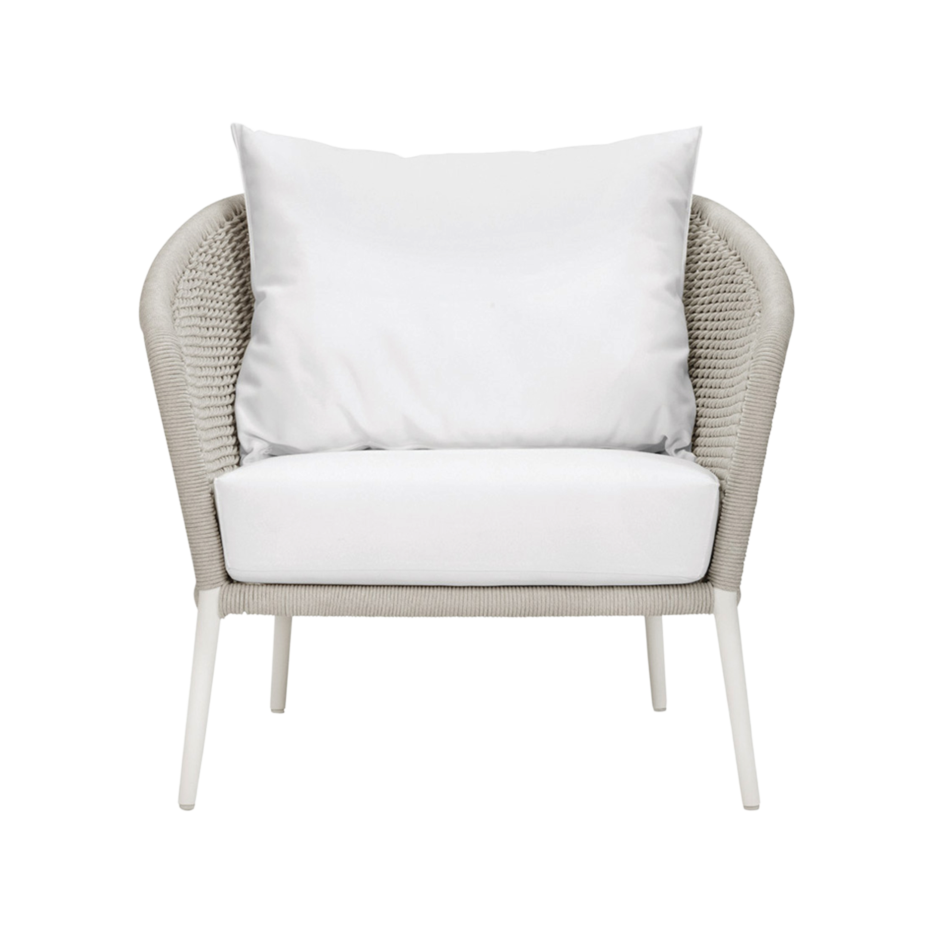 Modern Knot Lounge Chair - Handwoven Rattan Accent Chair for Living Room, Bedroom, or Patio - Perfect for Relaxing, Reading, and Lounging