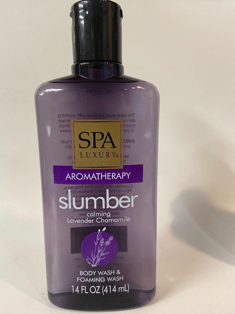 Calming Lavender Chamomile Aromatherapy Body Wash - 14 oz | Relaxing Shower Gel for Stress Relief & Better Sleep | Perfect for Bath Time, Spa Days & Self-Care Routines