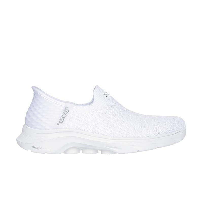 Skechers Women's Go Walk 7 Slip-On Walking Shoes - Comfortable & Lightweight Sneakers for Walking, Travel & Everyday Wear - White (125219/WHT)