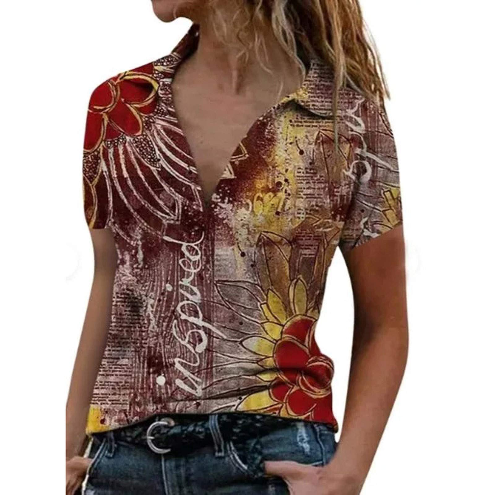 Women's Summer Tops & Blouses - Sleeveless Tank Tops, Short Sleeve Tunic & Strappy Cold Shoulder Shirts for Casual Wear, Beach & Party Outfits