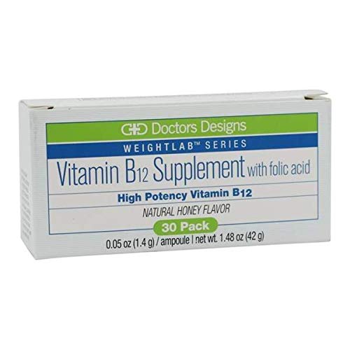 Doctors Designs Vitamin B12 Supplement with Folic Acid - Supports Energy, Metabolism & Nervous System - Ideal for Vegetarians & Active Lifestyles