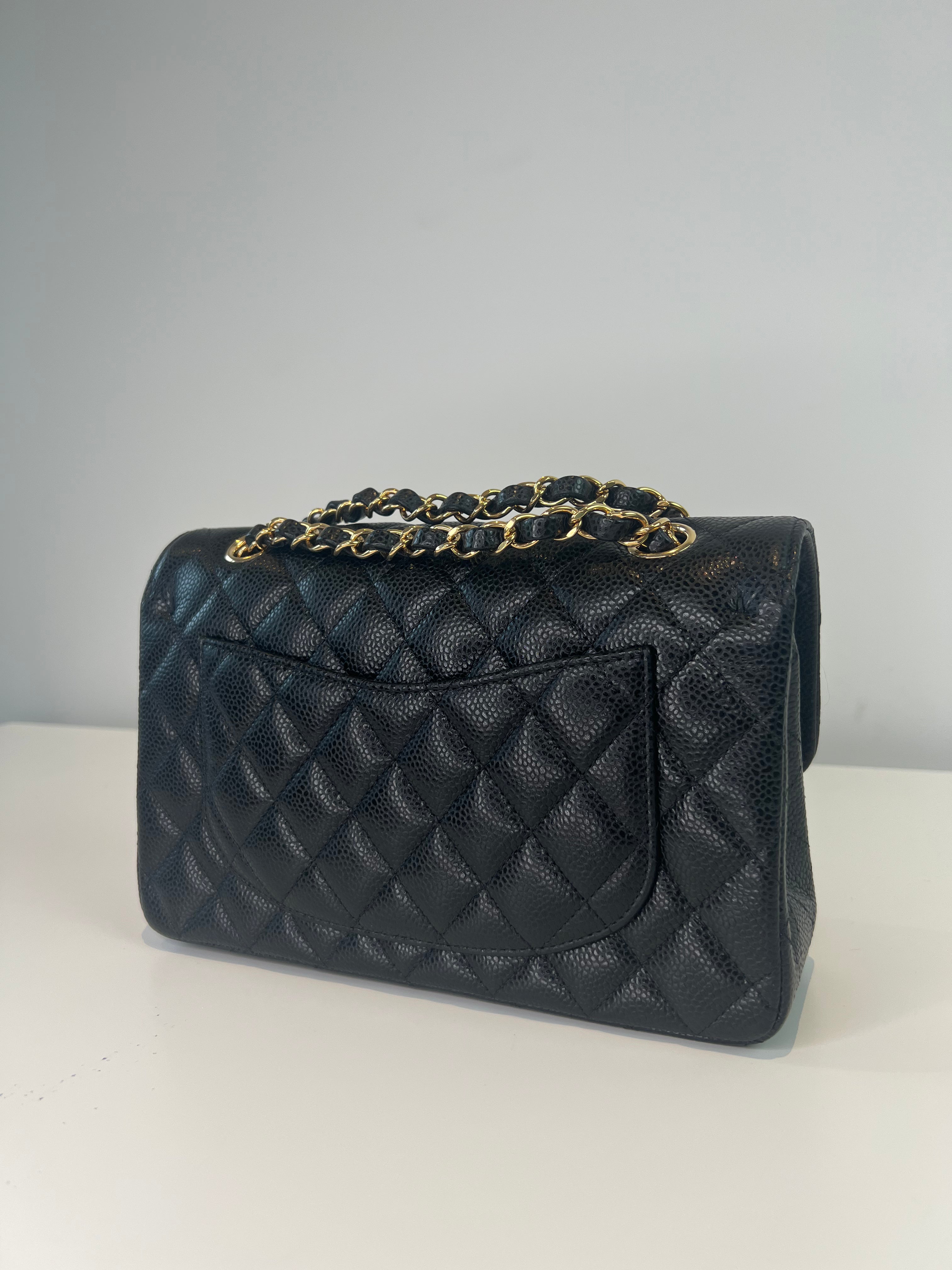 Chanel Classic Flap Medium Black Leather Shoulder Bag - Luxury Designer Handbag for Women | Perfect for Work, Evening Events & Everyday Use