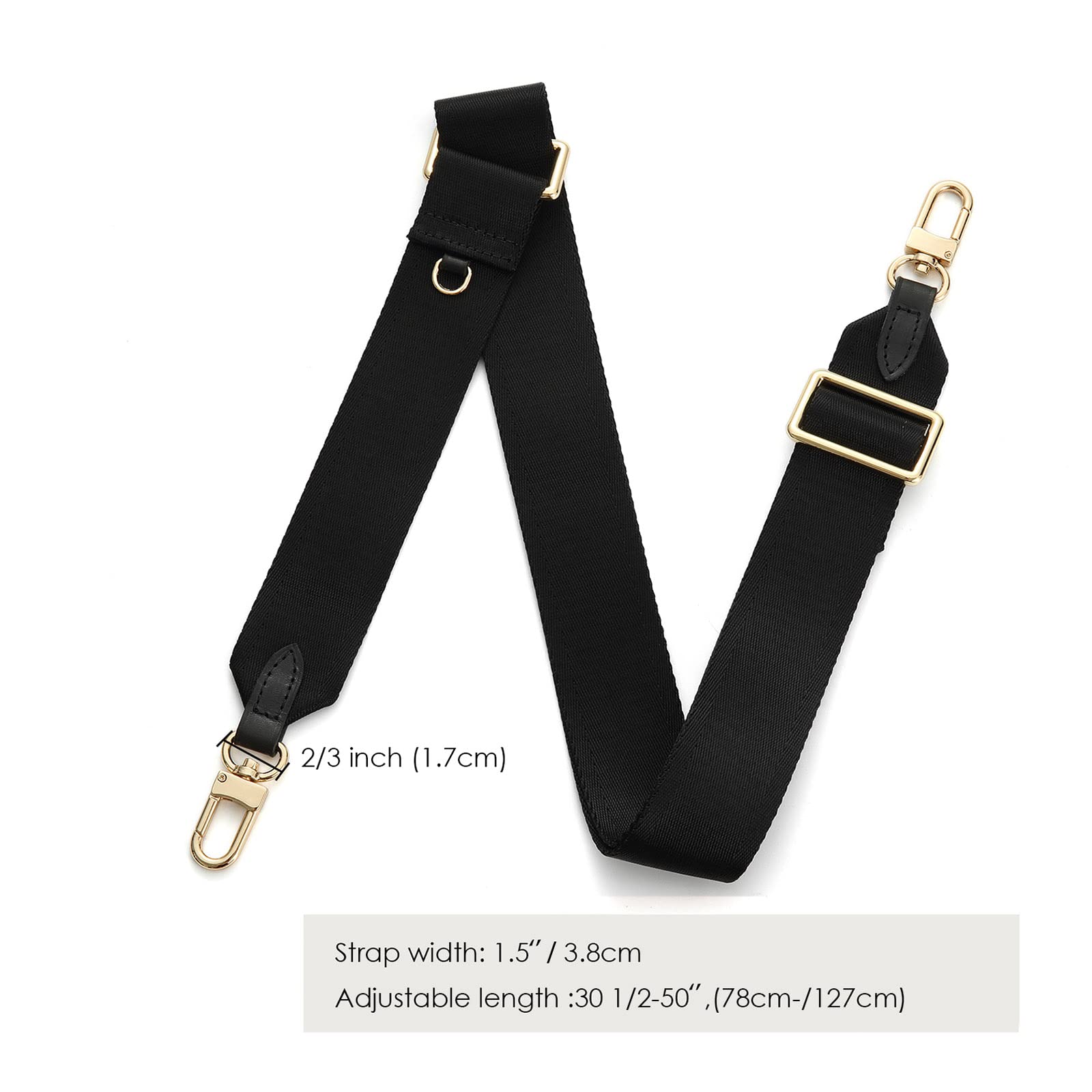 Adjustable Crossbody Strap for Shoulder Bags - Multi-Purpose Replacement - Travel & Daily Use
