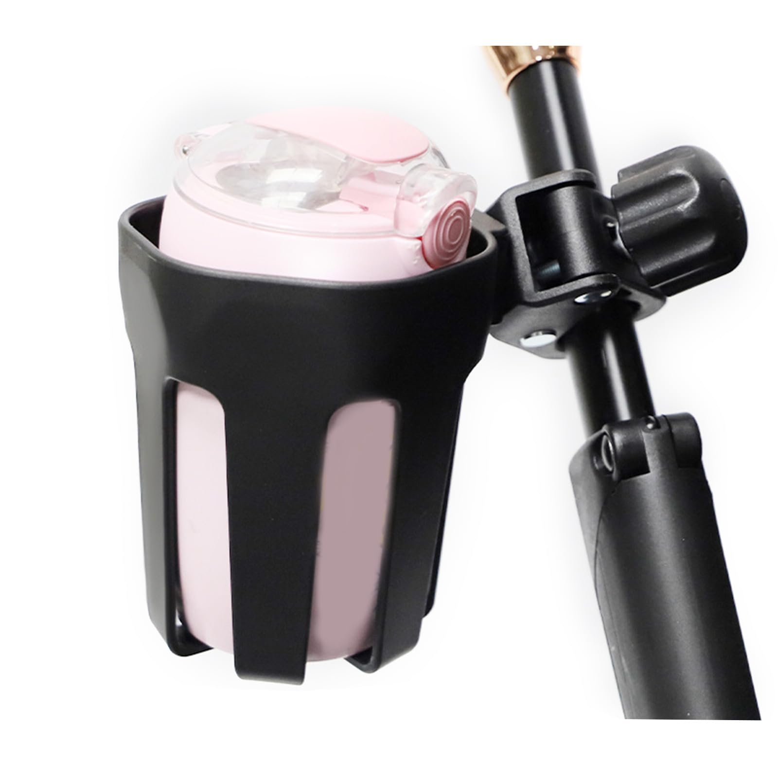 Universal Baby Stroller Cup Holder - Adjustable Armrest Mount for Water Bottles, Phones & Snacks - Fits Most Prams & Pushchairs - Perfect for Walks, Shopping & Traveling with Baby